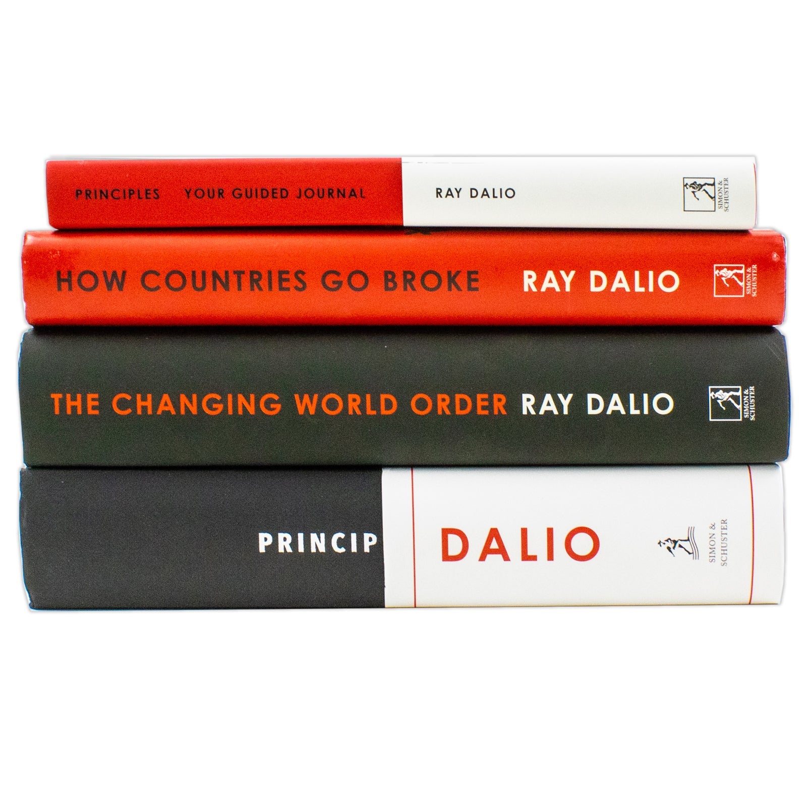 Ray Dalio Collection 4 Books Set (Principles Your Guided Journal, How Countries Go Broke, The Changing World Order, Principles) | Hardcover
