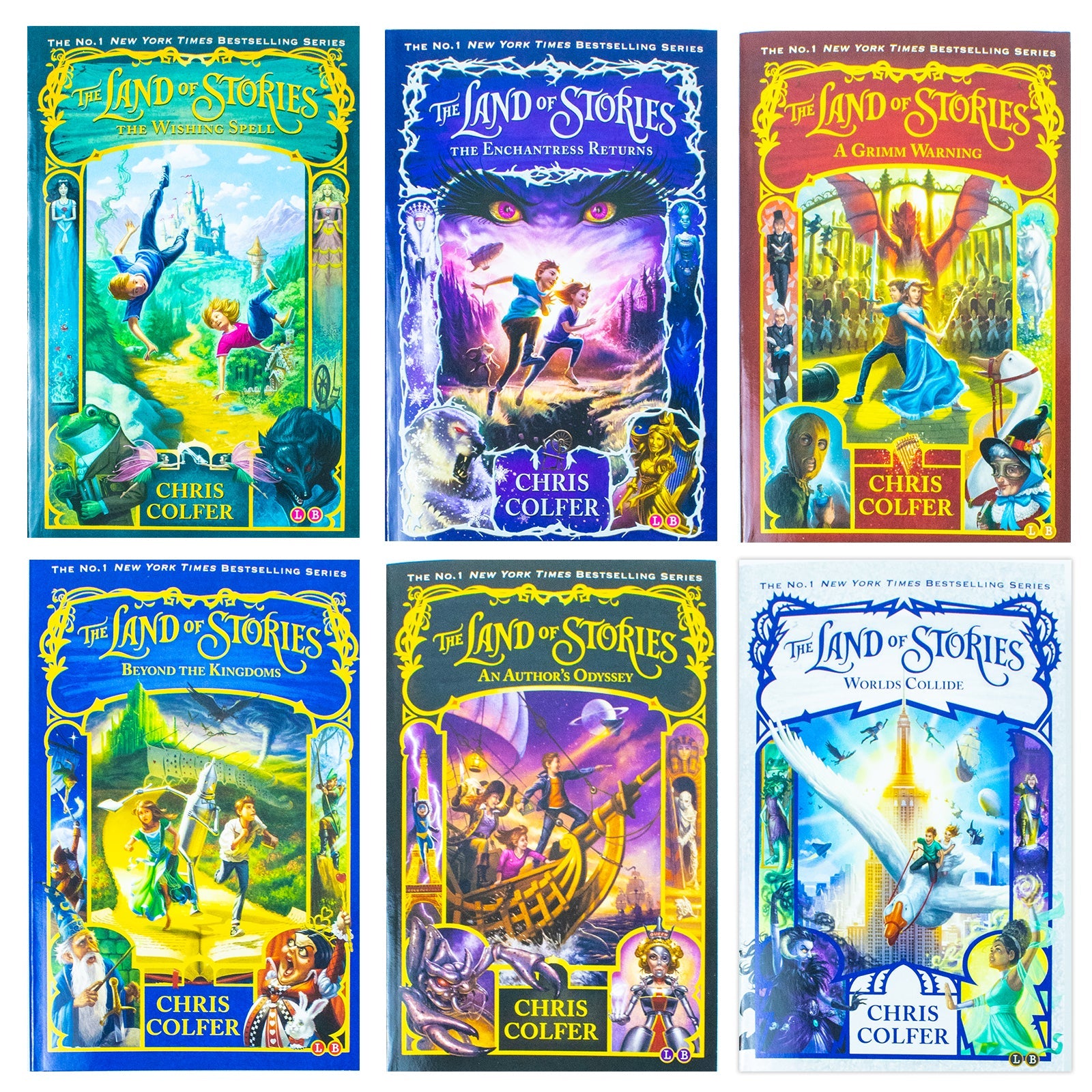 The Land Of Stories 6 Book Series Collection Deluxe Box Set by Chris Colfer|Magical Children's Fantasy Adventure| Middle Grade Books for Young Readers