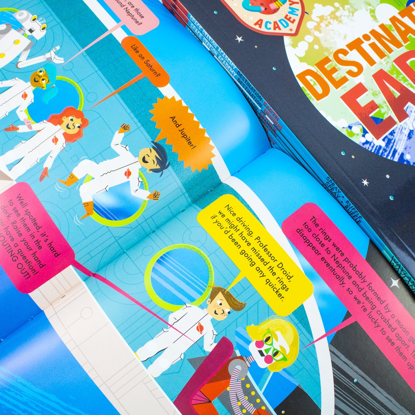 Space Station Academy Earth Solar System Planet Series 8 Books Collection Slipcase Set by Sally Spray