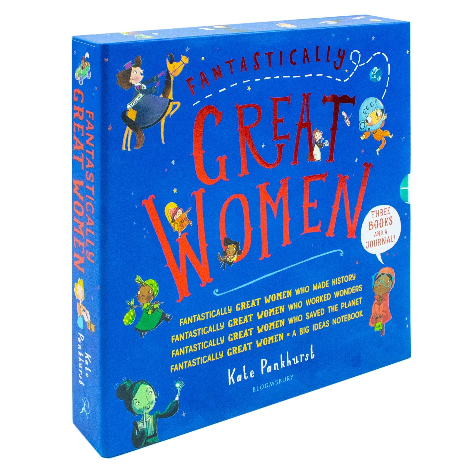Fantastically Great Women 4 Books Collection Boxed Set By Kate Pankhurst (Who Saved the Planet, Who Worked Wonders, Who Made History, A Big Ideas Notebook)