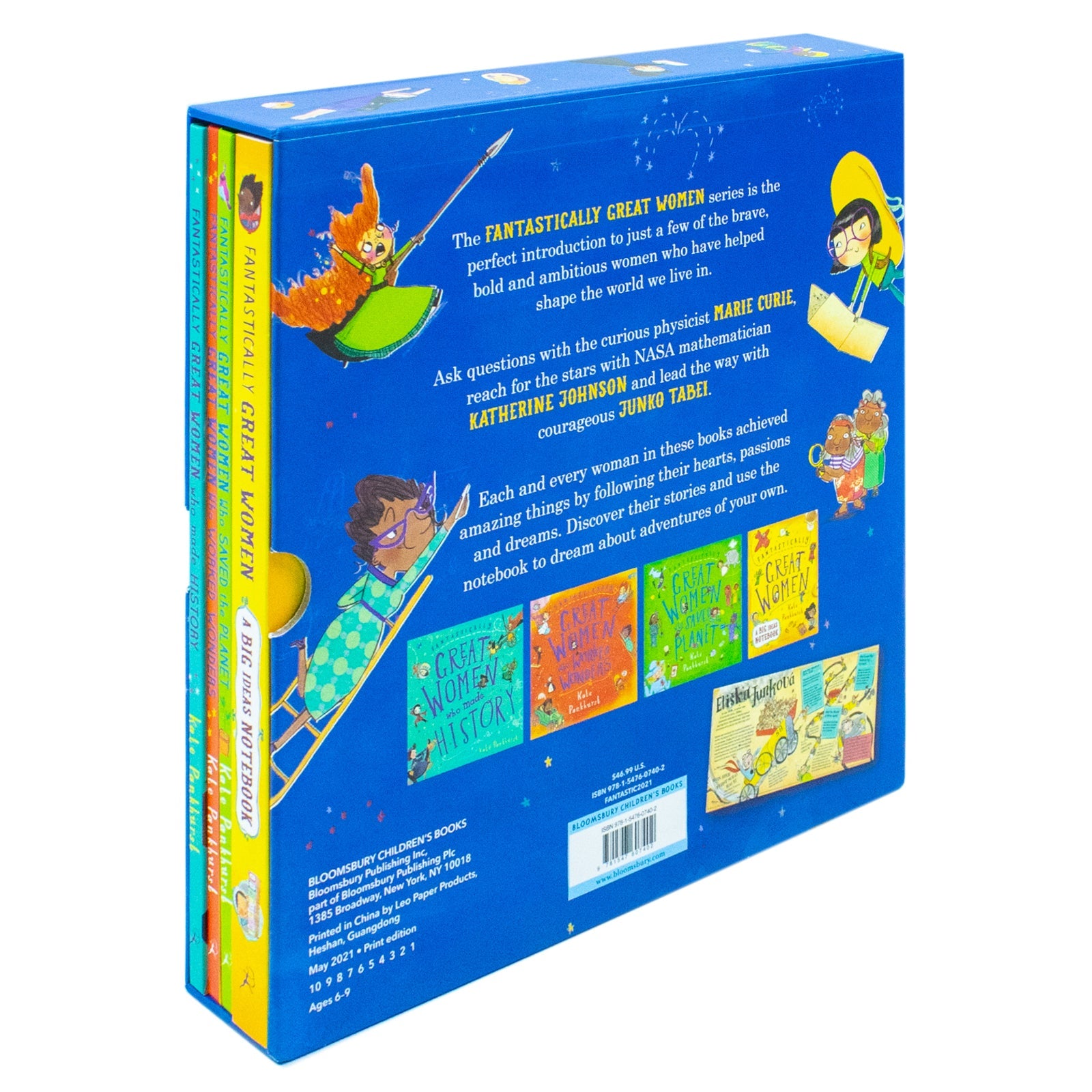 Fantastically Great Women 4 Books Collection Boxed Set By Kate Pankhurst (Who Saved the Planet, Who Worked Wonders, Who Made History, A Big Ideas Notebook)