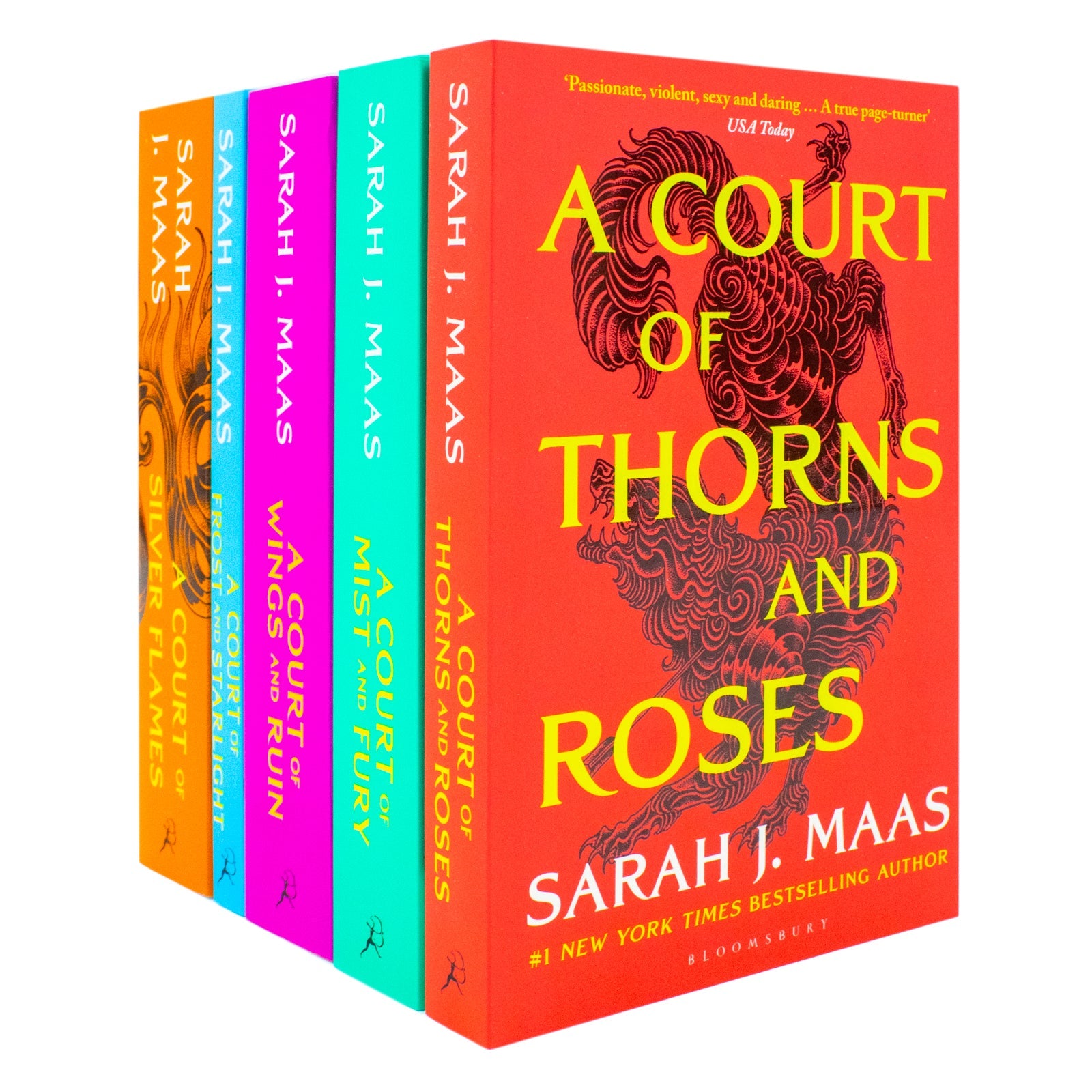 A Court of Thorns and Roses 5 Books Box Set – A Bestselling Fantasy Series by Sarah J. Maas, Packed with Magic, Romance & Adventure!