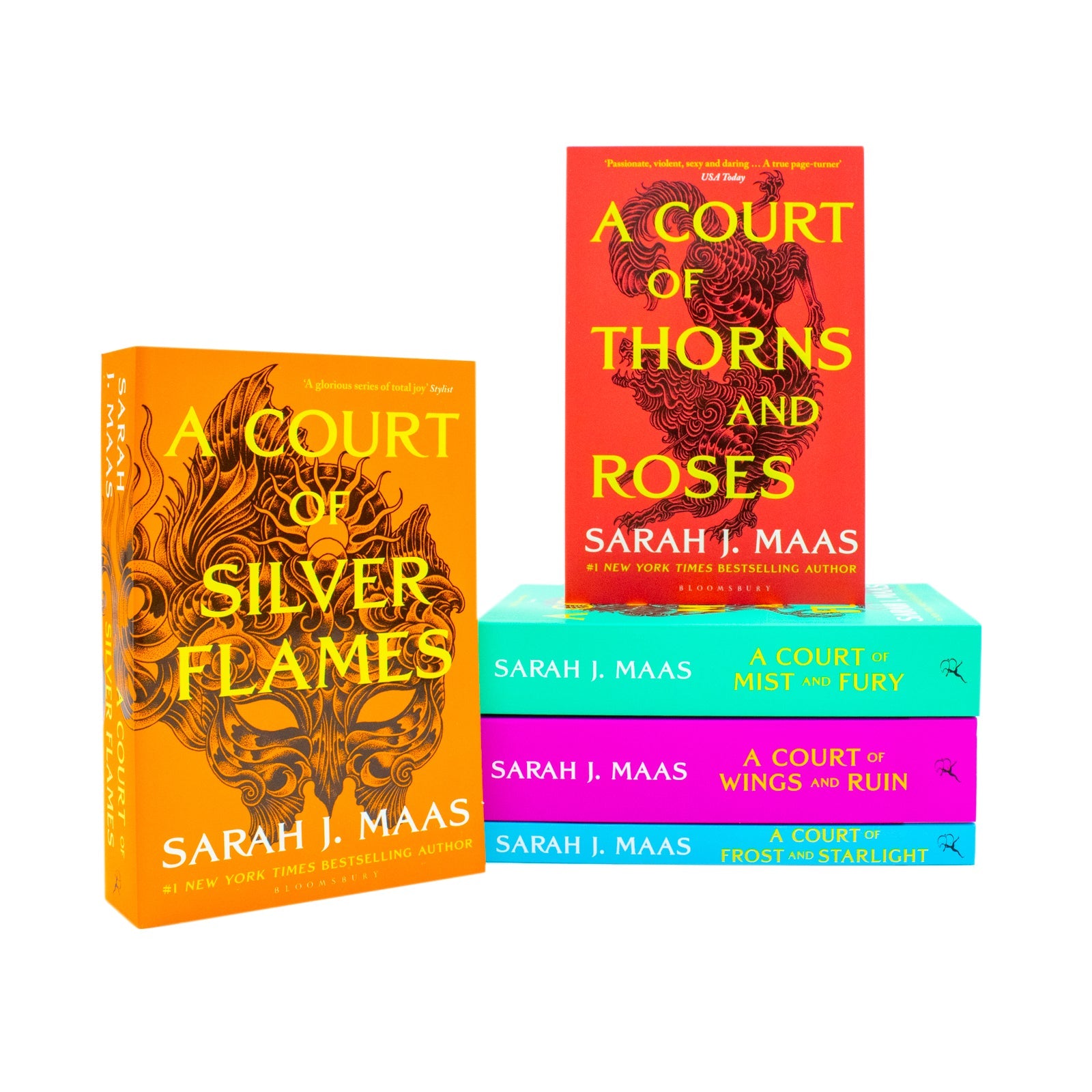 A Court of Thorns and Roses 5 Books Box Set – A Bestselling Fantasy Series by Sarah J. Maas, Packed with Magic, Romance & Adventure!