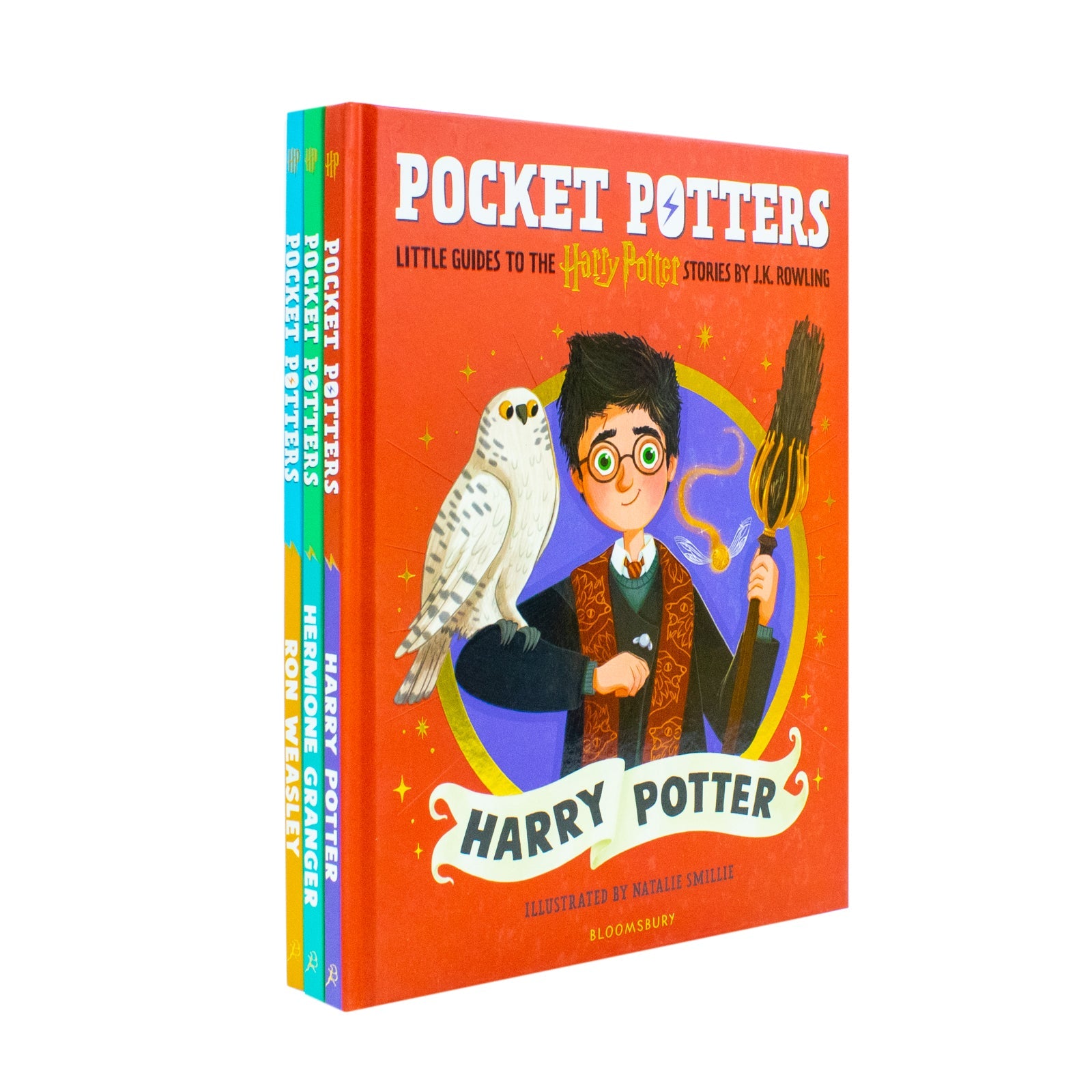 Harry Potter Pocket Potters 3 Books Collection Set Hardback (Harry Potter, Ron Weasley and Hermione Granger)- Little Guides to the Harry Potter Stories J.K. Rowling Bestsellers