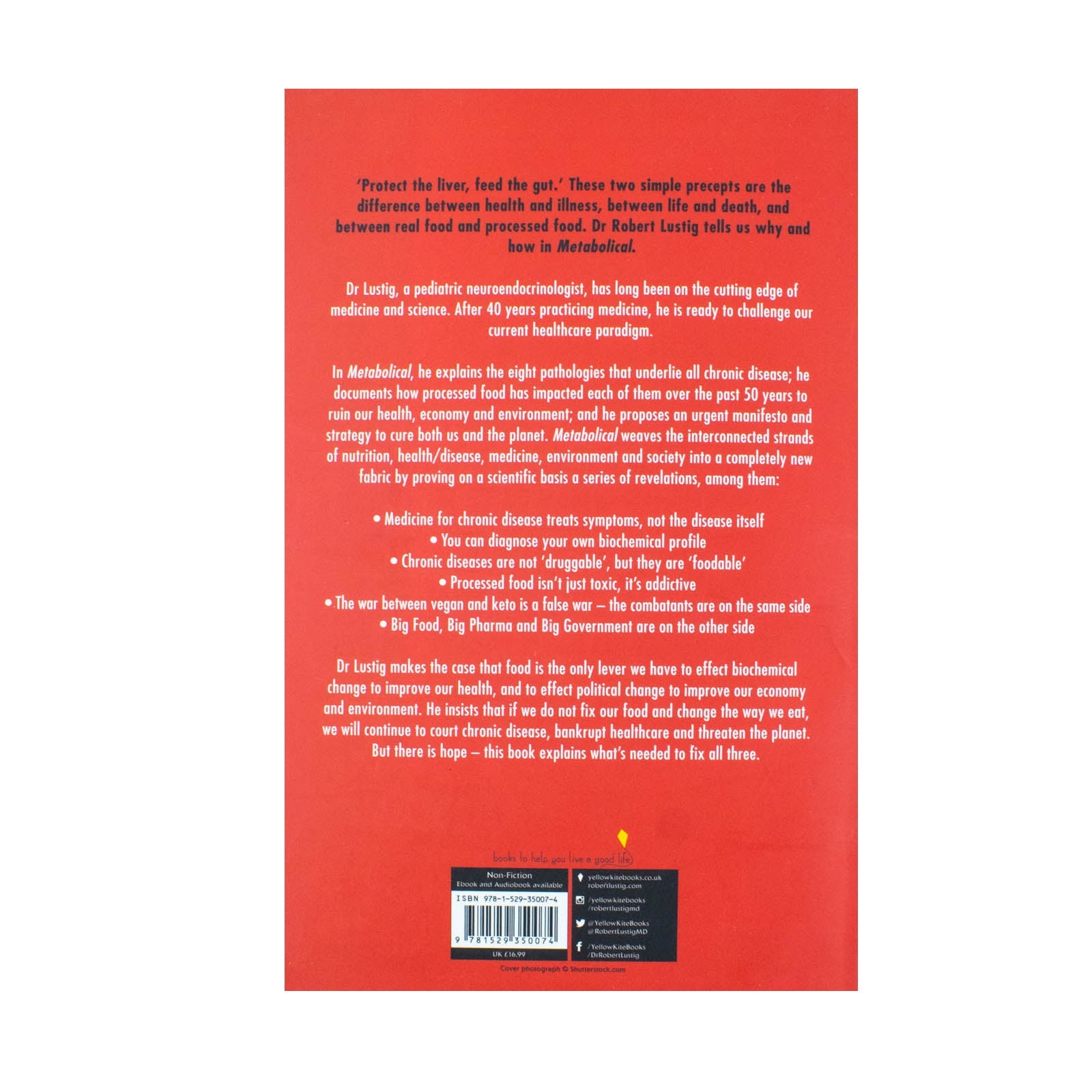 Metabolical: The Truth About Processed Food & How It Poisons People & the Planet – Book by Dr. Robert Lustig | Health, Nutrition, Diet, Wellness