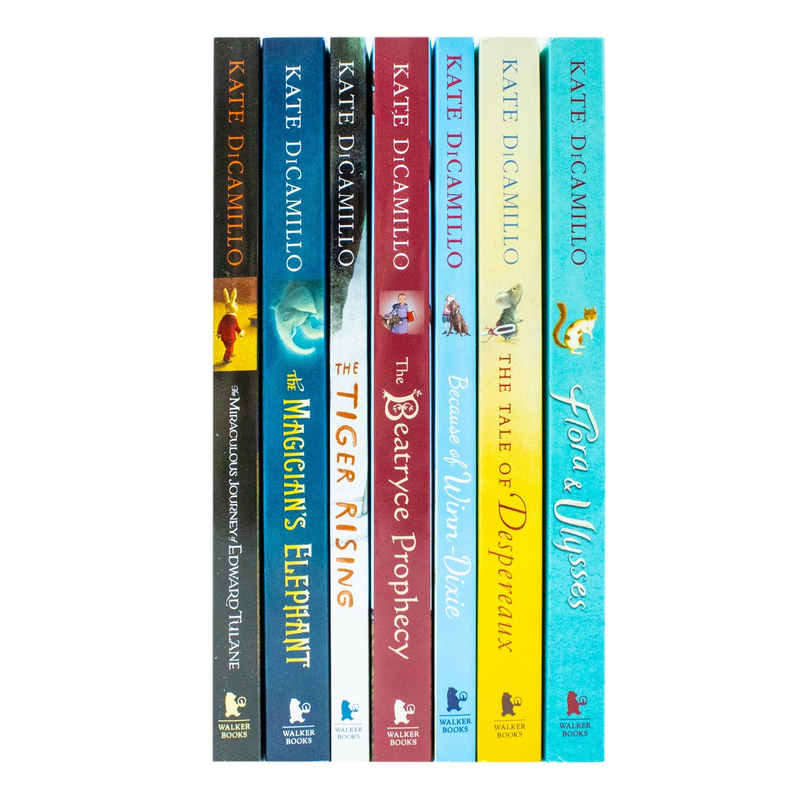 Kate DiCamillo 7 Book Set – Edward Tulane, Tiger Rising & More – Beloved Children's Fiction for Young Readers, Imaginative Stories, Great Gift Idea
