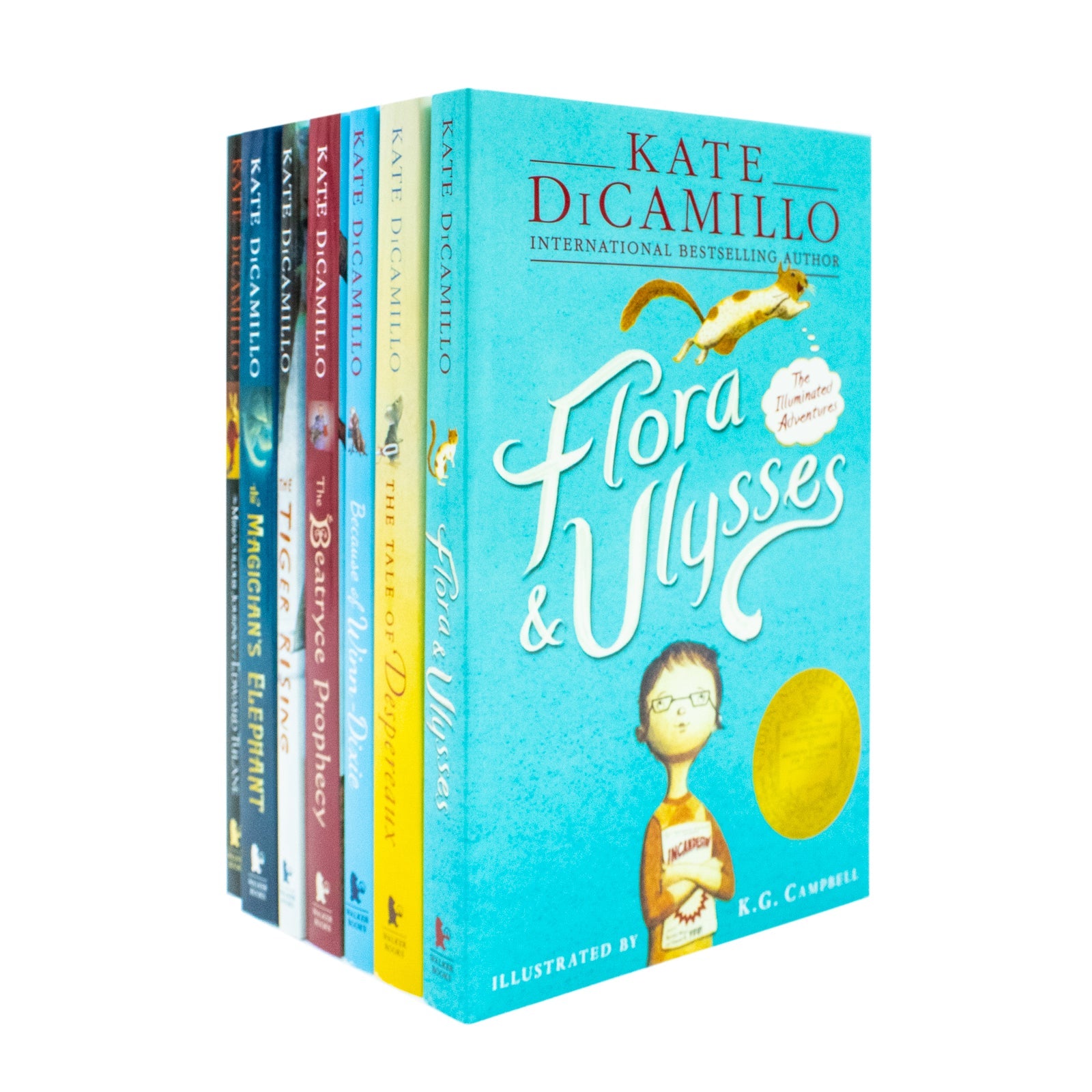 Kate DiCamillo 7 Book Set – Edward Tulane, Tiger Rising & More – Beloved Children's Fiction for Young Readers, Imaginative Stories, Great Gift Idea
