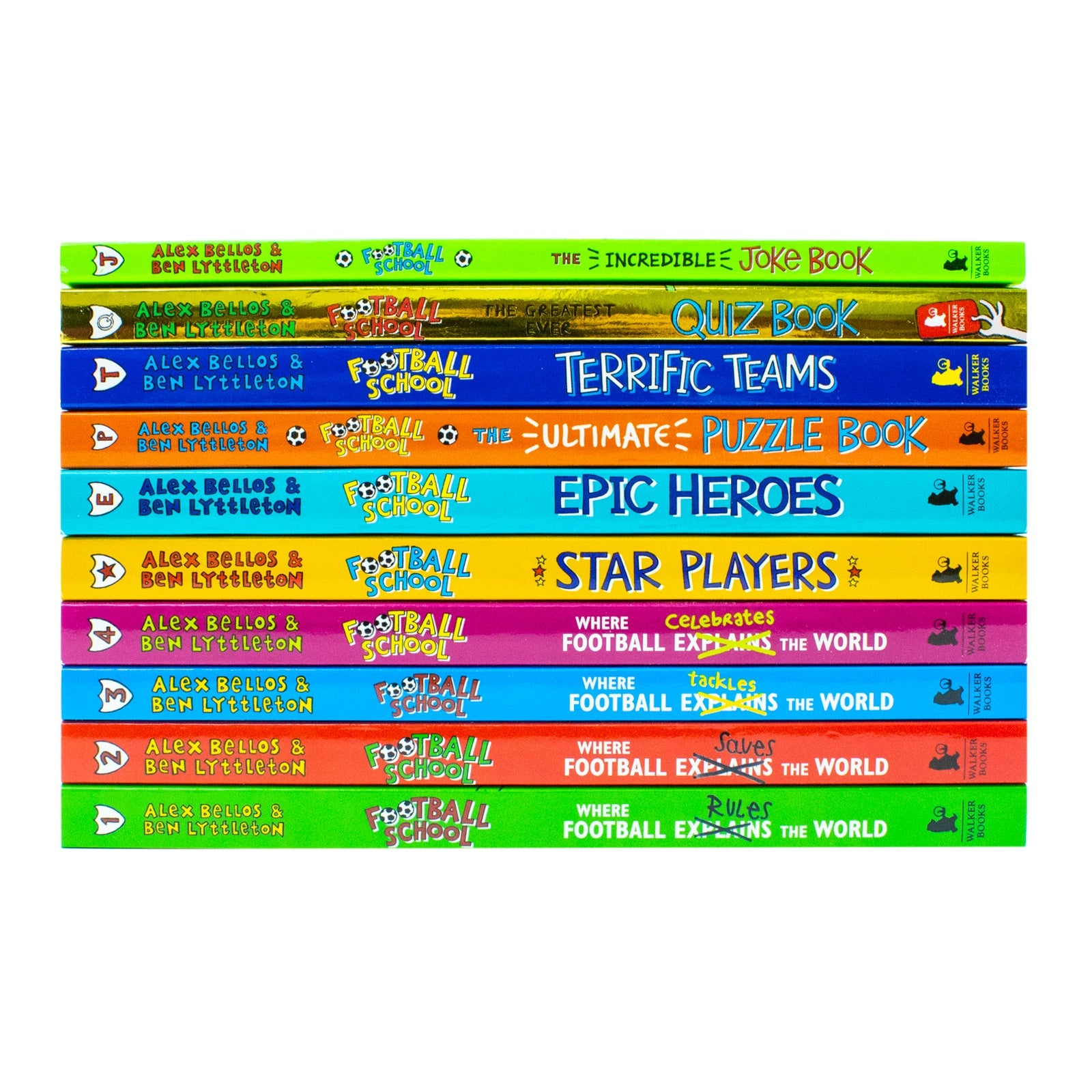 Football School 10 Book Collection Box Set by Alex Bellos| Fun & Educational Kids' Books on Football, Learning, Sports, Reading & Stories for Children