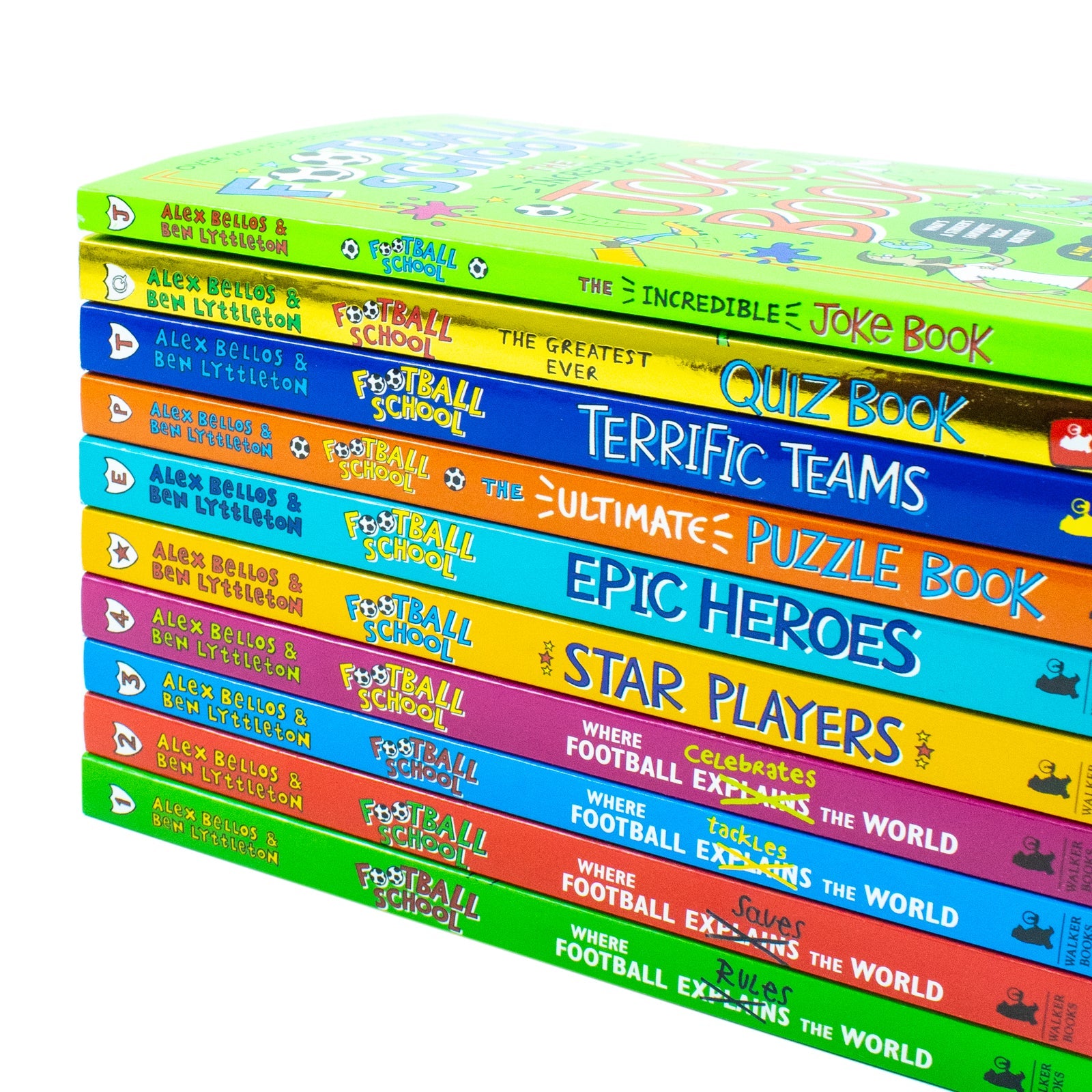 Football School 10 Book Collection Box Set by Alex Bellos| Fun & Educational Kids' Books on Football, Learning, Sports, Reading & Stories for Children