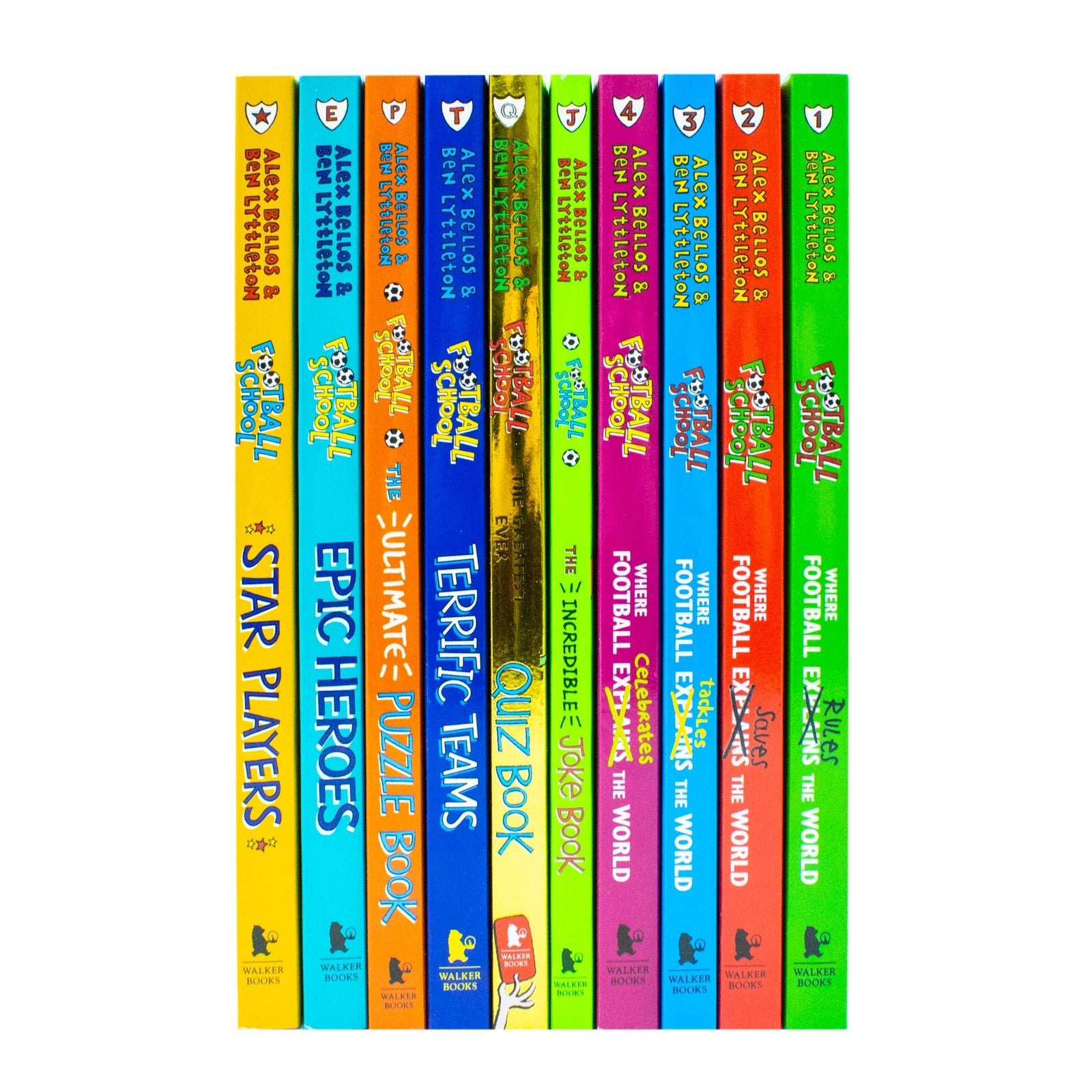 Football School 10 Book Collection Box Set by Alex Bellos| Fun & Educational Kids' Books on Football, Learning, Sports, Reading & Stories for Children