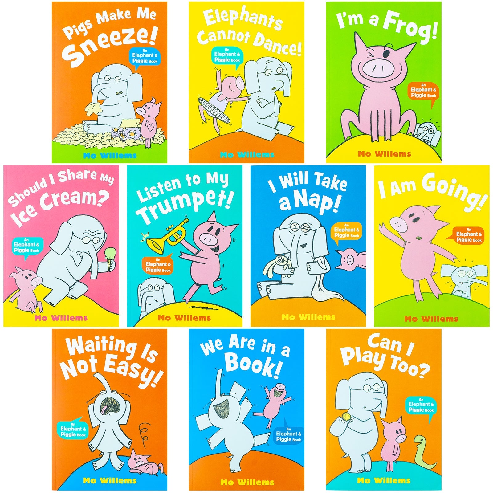 Elephant & Piggie, Best Friends For Ever Series 2 by Mo Willems 10 Picture Books Collection Box Set