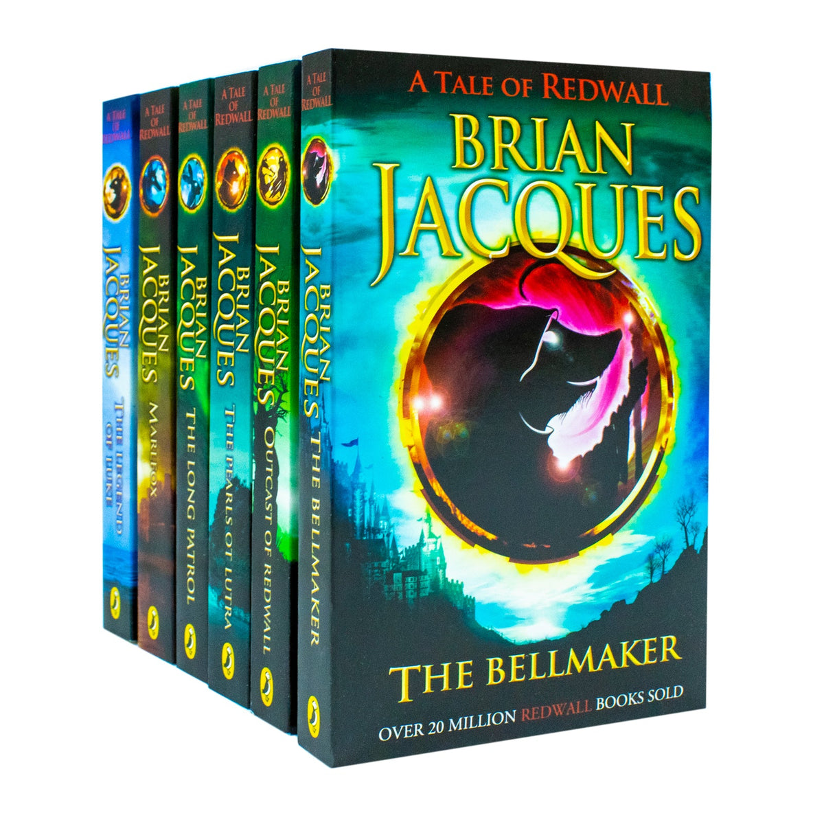 A Tale of Redwall Series Books 7β12 β 6 Book Collection Set by Brian Jacques (The Bellmaker, Outcast of Redwall, Pearls of Lutra, Long Patrol, Marlfox, Legend of Luke)