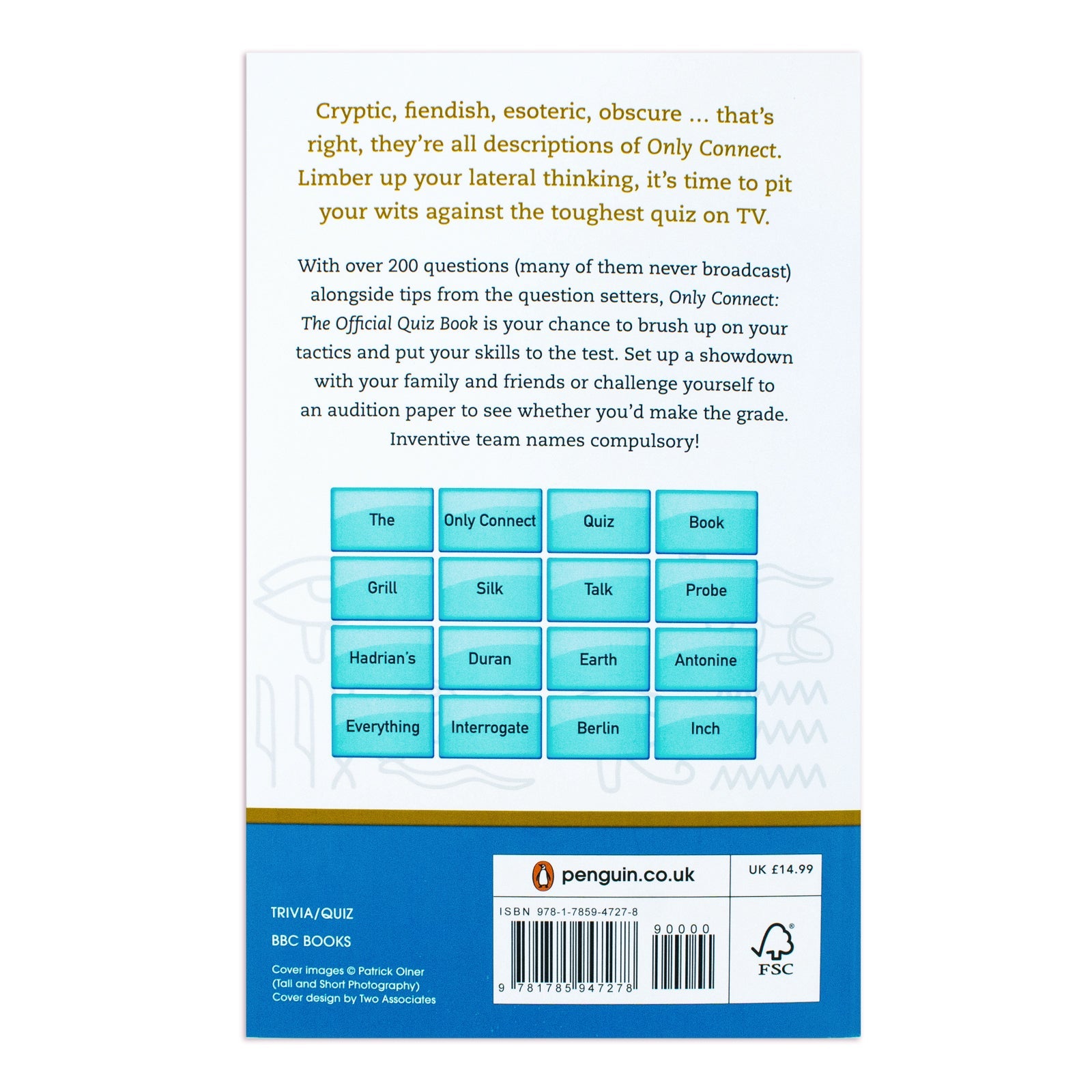 Only Connect Quiz Book | Fun Trivia, Brain Teasers, Puzzles & Riddles by Jack Waley-Cohen & David McGaughey | Game Night & Family Fun