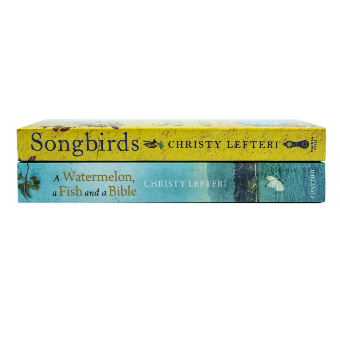 Christy Lefteri 2 Books Collection Set (Songbirds & A Watermelon, a Fish and a Bible)