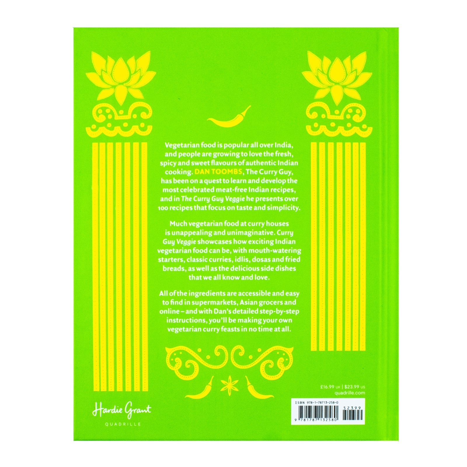 The Curry Guy Veggie Cookbook by Dan Toombs| 100+ Vegetarian Indian Recipes, Flavorful Curries,Restaurant Classics, Home Cooking, Spices, Vegan Dishes