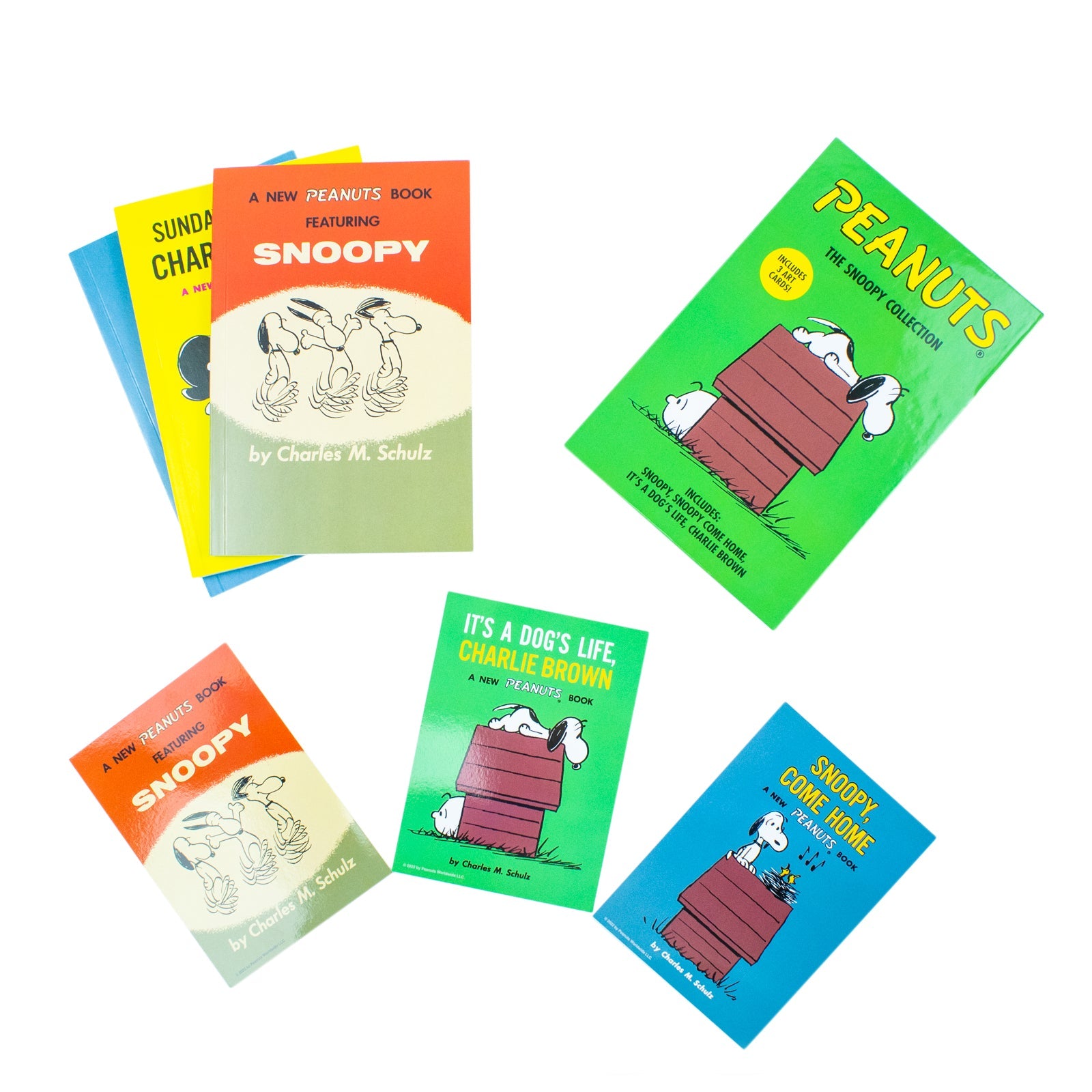 Peanuts: The Snoopy Collection – 3-Book Boxed Set with Art Cards | Fun Comics & Adventures with Snoopy, Charlie Brown & Friends for All Ages