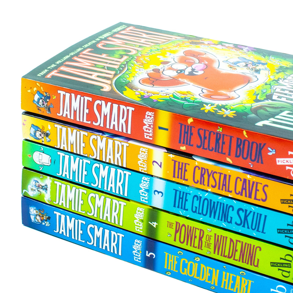 Flember Series 5 Books Collection Set (Books 1-5) by Jamie Smart -Fantasy Adventure for Kids 8+ Years with Magic, Humor, Illustrated Stories & Engaging Narratives
