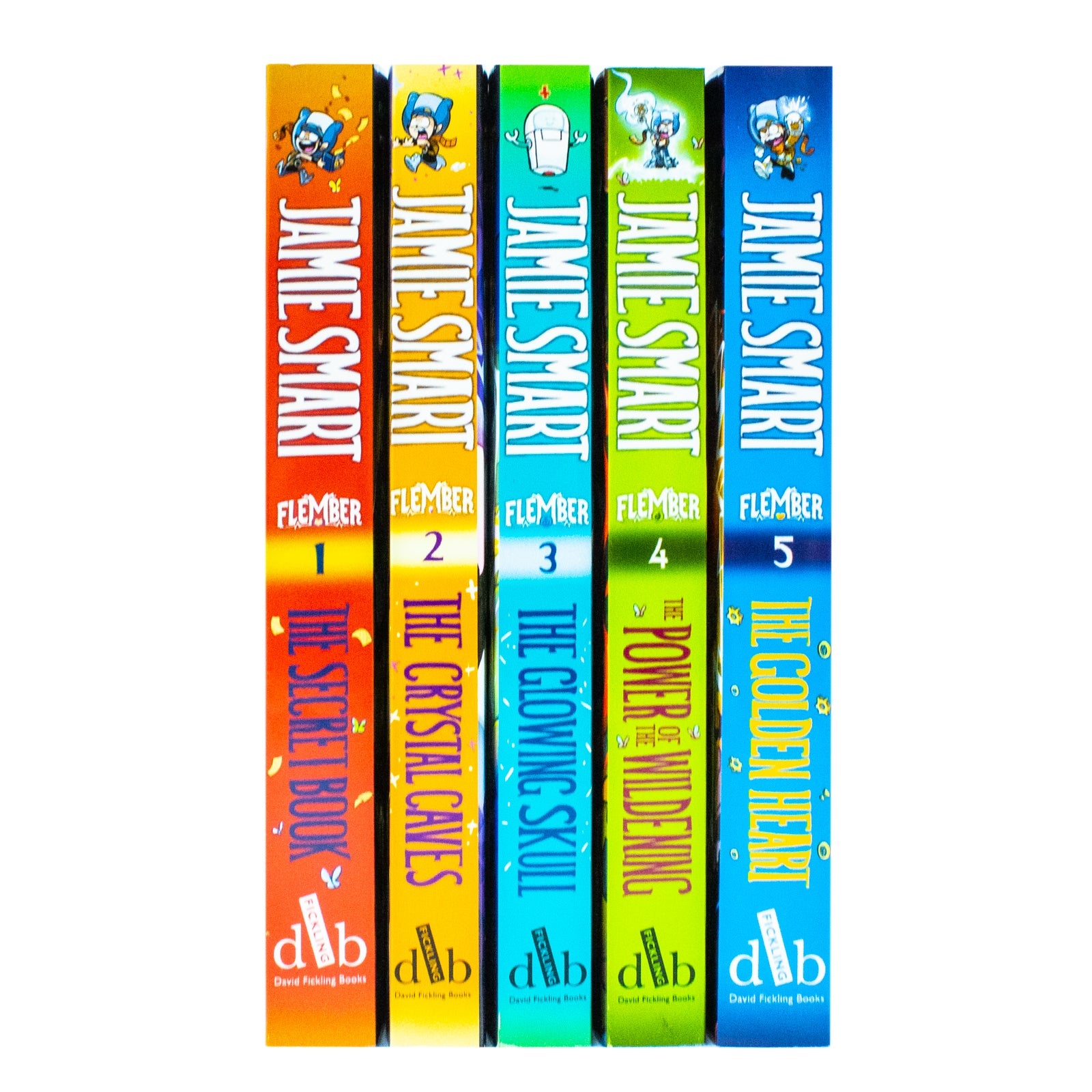 Flember Series 5 Books Collection Set (Books 1-5) by Jamie Smart -Fantasy Adventure for Kids 8+ Years with Magic, Humor, Illustrated Stories & Engaging Narratives