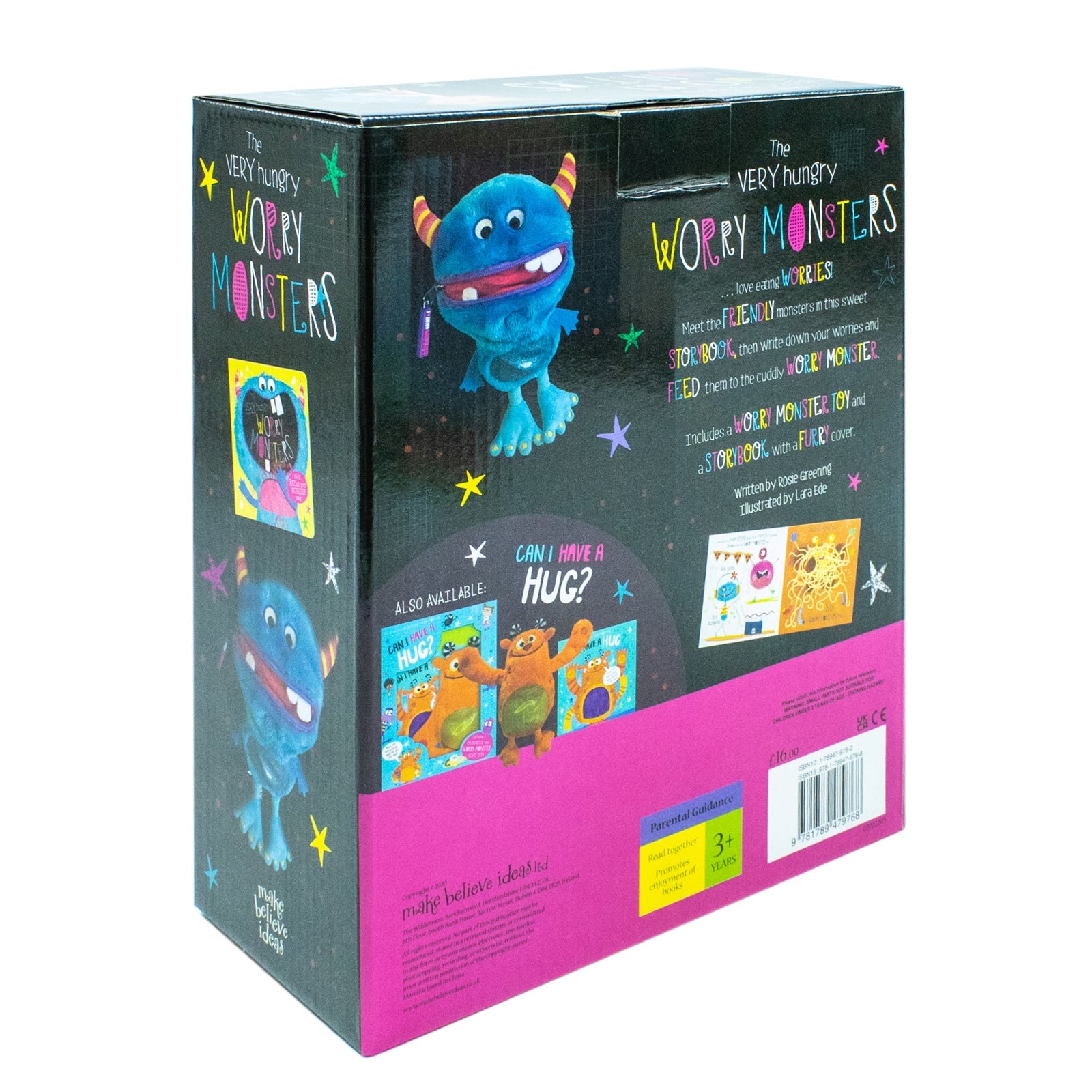 The Very Hungry Worry Monster Plush and Book Set |Children's Anxiety Help, Emotional Support, Picture Book & Plush Toy for Worry & Stress Management