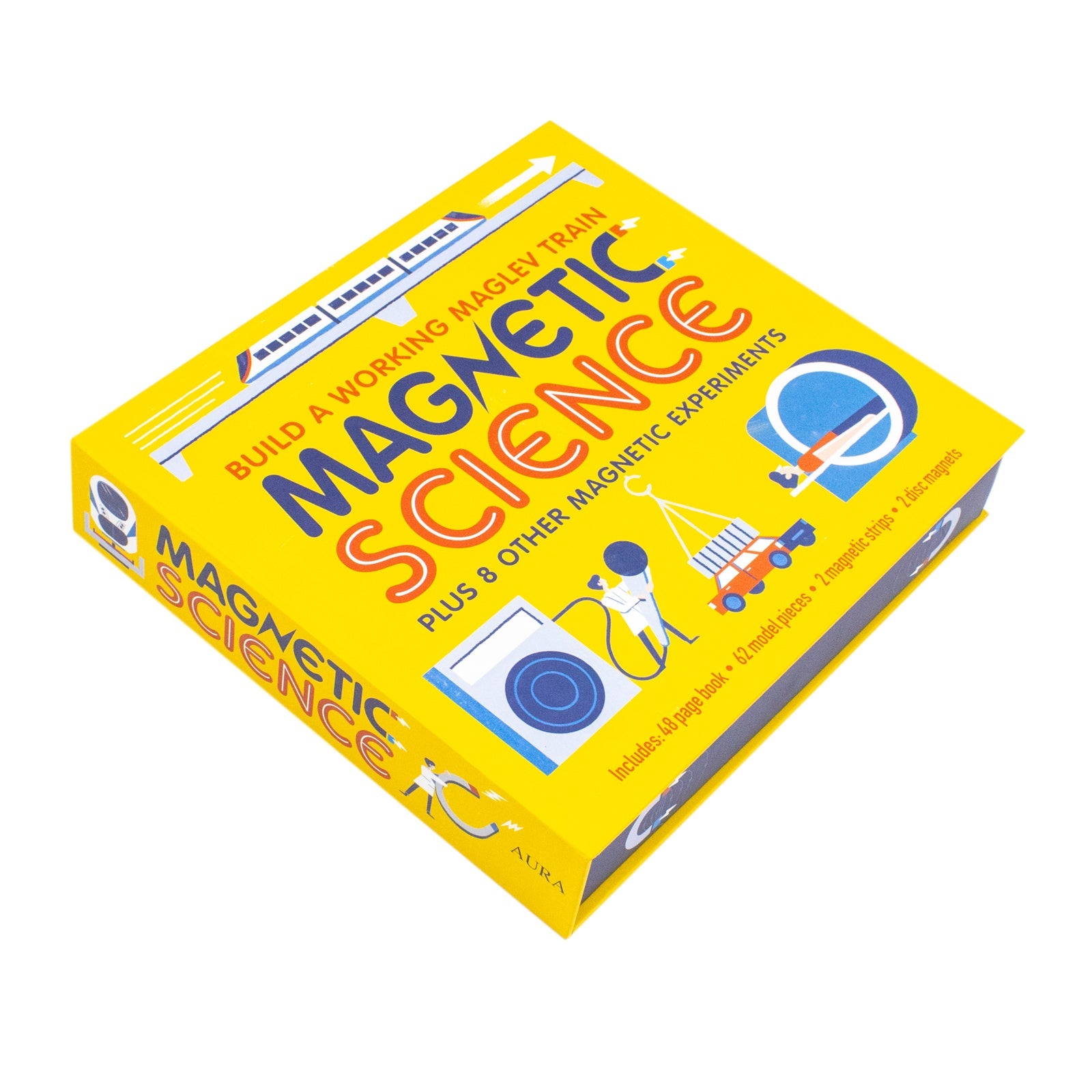 Magnetic Science – Build a Maglev Train and 8 Magnetic Experiments | STEM Learning Set for Kids