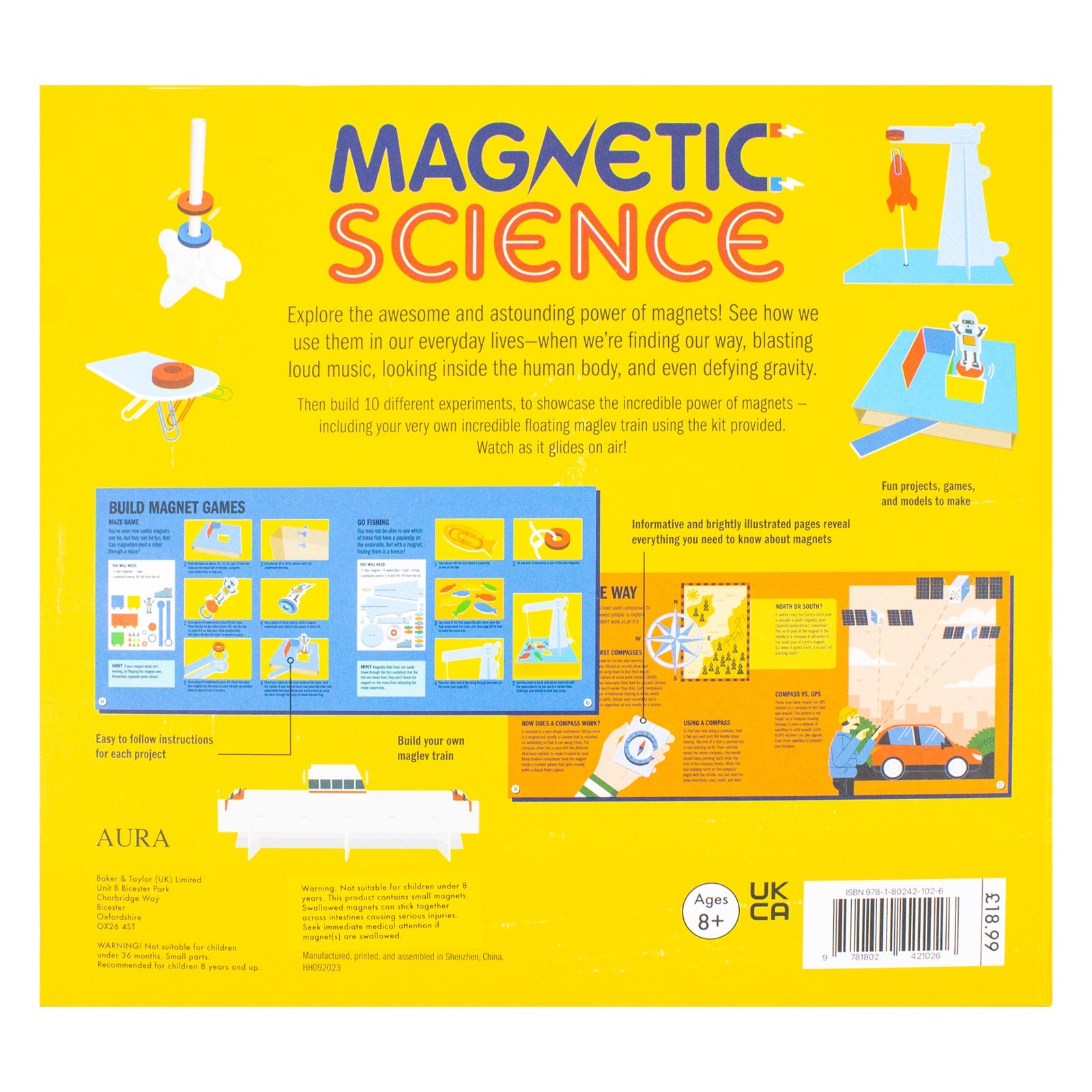 Magnetic Science – Build a Maglev Train and 8 Magnetic Experiments | STEM Learning Set for Kids