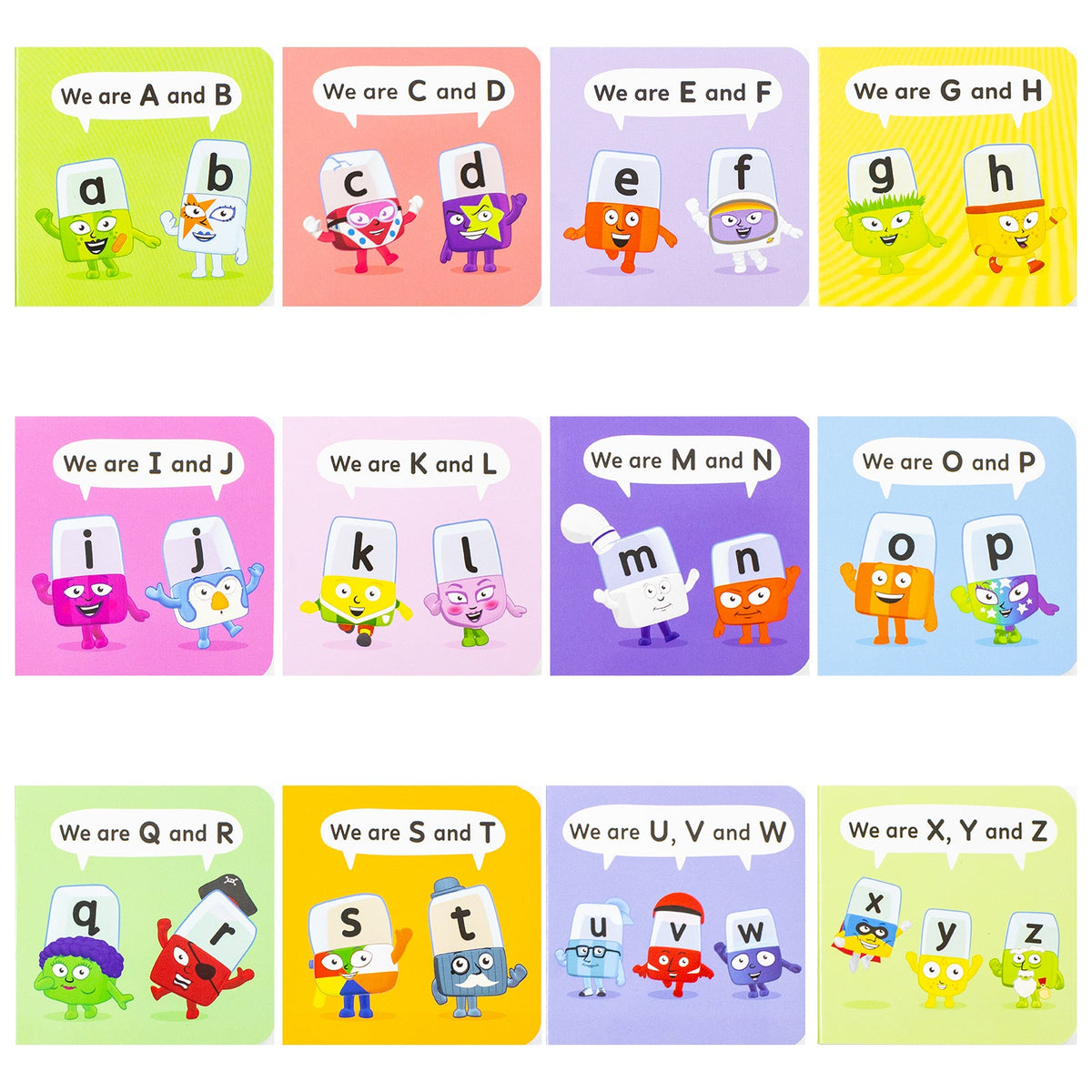 A Case of Alphablocks - 12 Title Board Book Collection Carry Case, Ideal for Holidays and Early Learning and Preschool Ages! (Alphablocks Board Books)