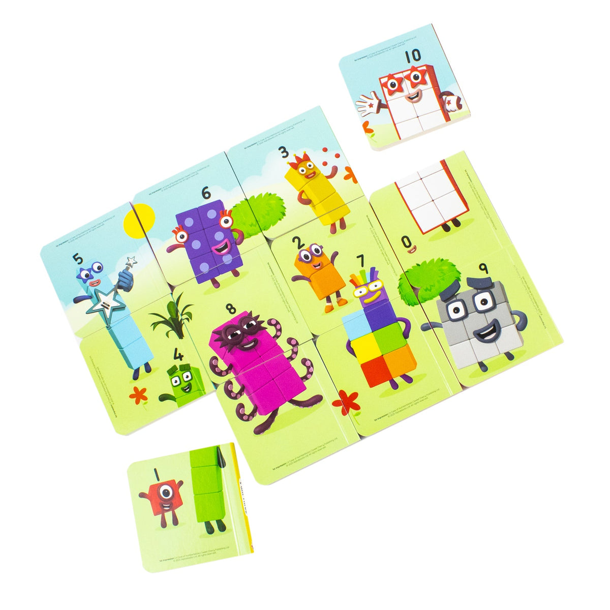 Numberblocks 12 Mini Board Books Collection Carry Case – Early Learning Counting Books for Preschool & Travel