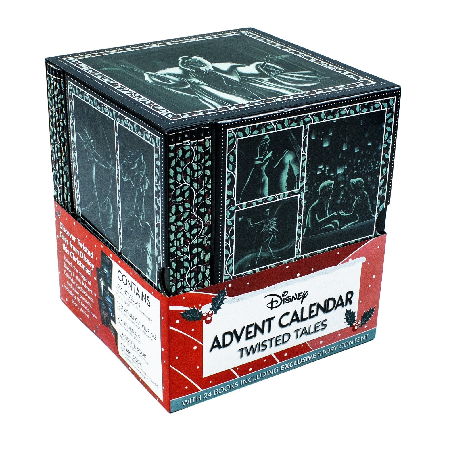 Disney Twisted Tales Advent Calendar Box Set: Fantasy Books for Kids - Holiday Gift with Magic, Adventure, Fun & Surprises for Children