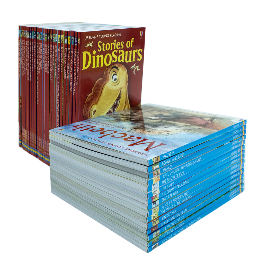 Usborne Reading Library Young Readers 40 Books Box Set (Yellow) |Children's Fiction, Early Learning, Adventure, Education, Fun Stories