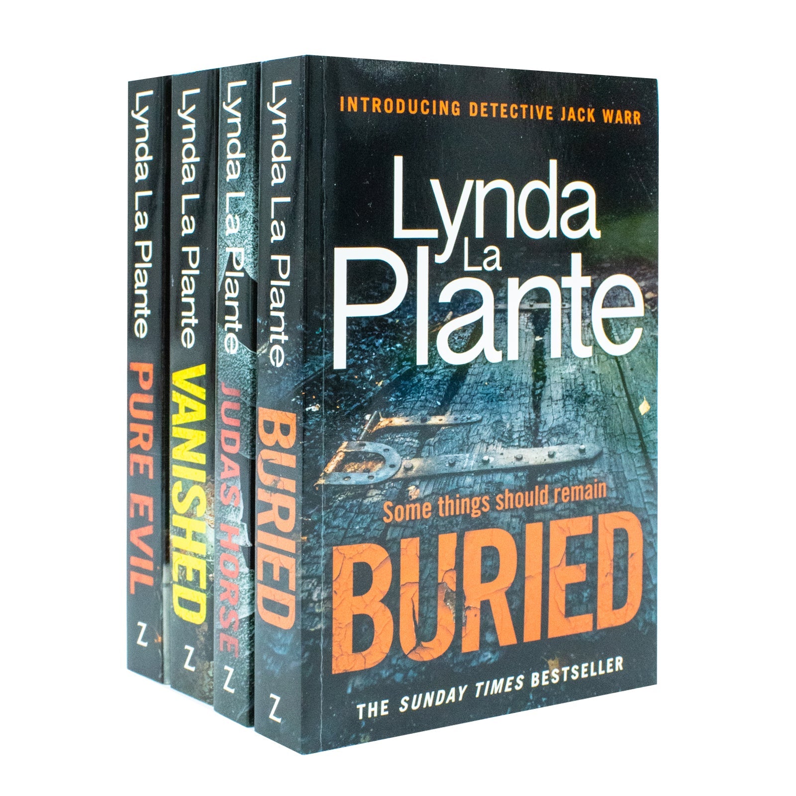 Detective Jack Warr Series & Pure Evil 4 Books Collection Set By Lynda La Plante (Judas Horse, Pure Evil, Vanished, Buried)