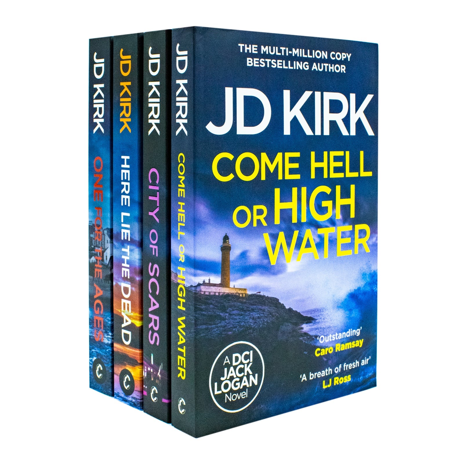 DCI Logan Crime Thrillers 13-16: 4 Books Collection Set By JD Kirk (Come Hell or High Water, City of Scars, Here Lie the Dead & One For the Ages)