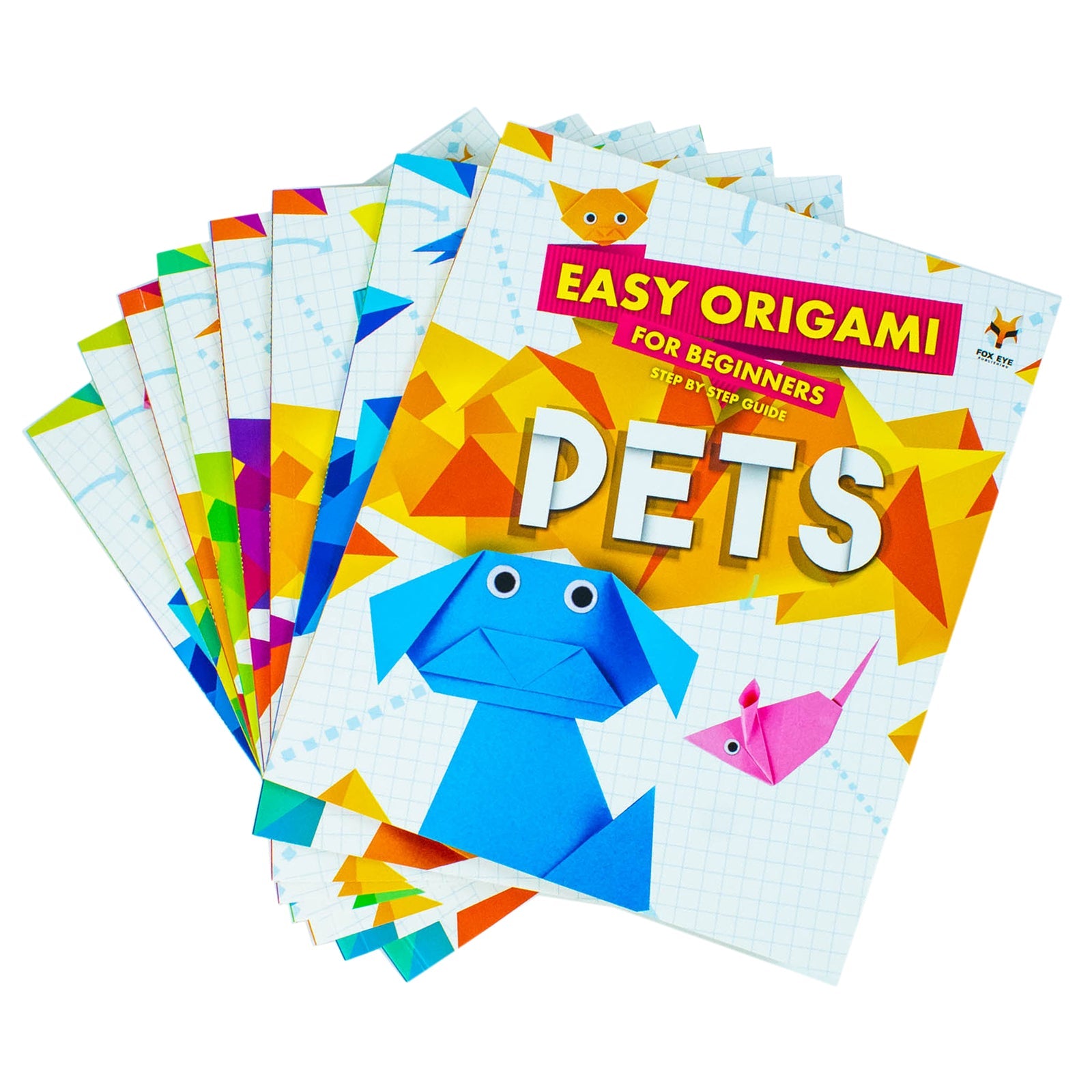 Step-by-Step Guide to Easy Origami for Beginners – 8 Book Set: Fun Paper Crafts for Kids with Birds, Dinosaurs, Pets, Animals & Creative Activities