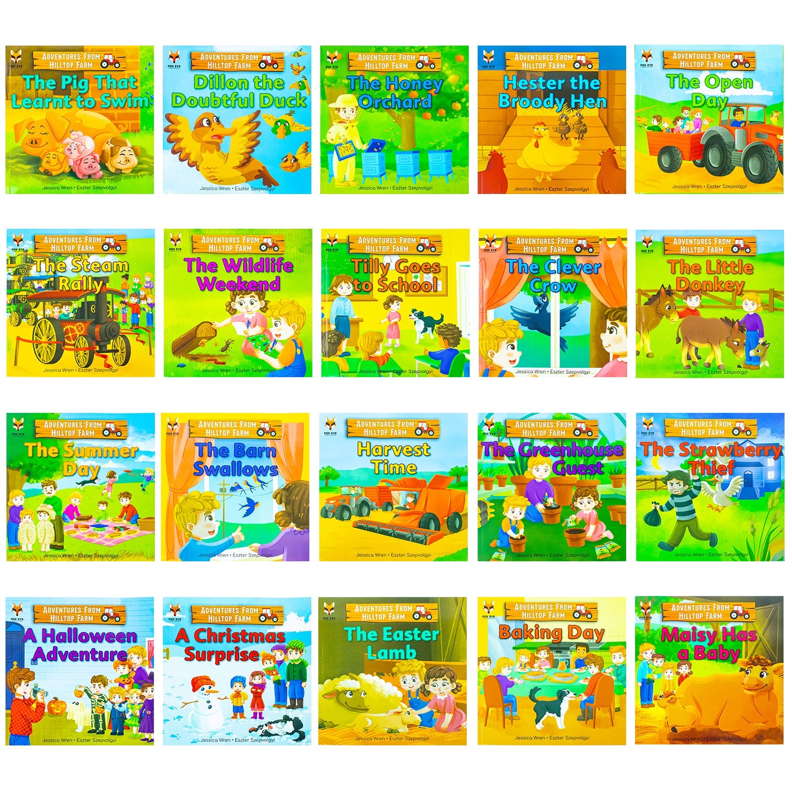 Adventure Tales From Hilltop Farm Mystery Box Book Age 0-5 Farmyard, Farmer