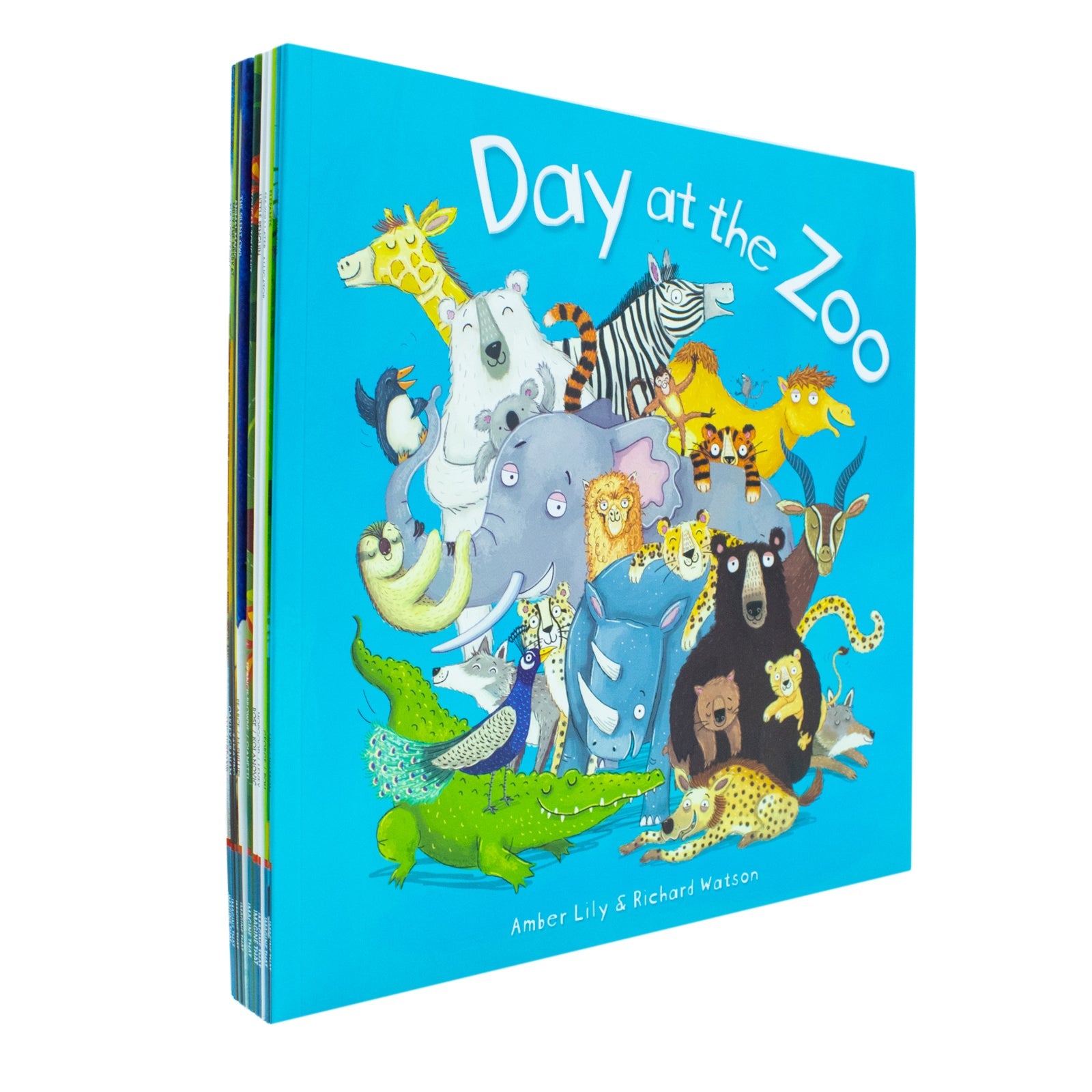 A Day at the Zoo– 10 Animal Stories Children's Picture Book Collection |Fun Illustrated Wildlife Adventures with Giraffe, Penguin, Meerkat & Alligator
