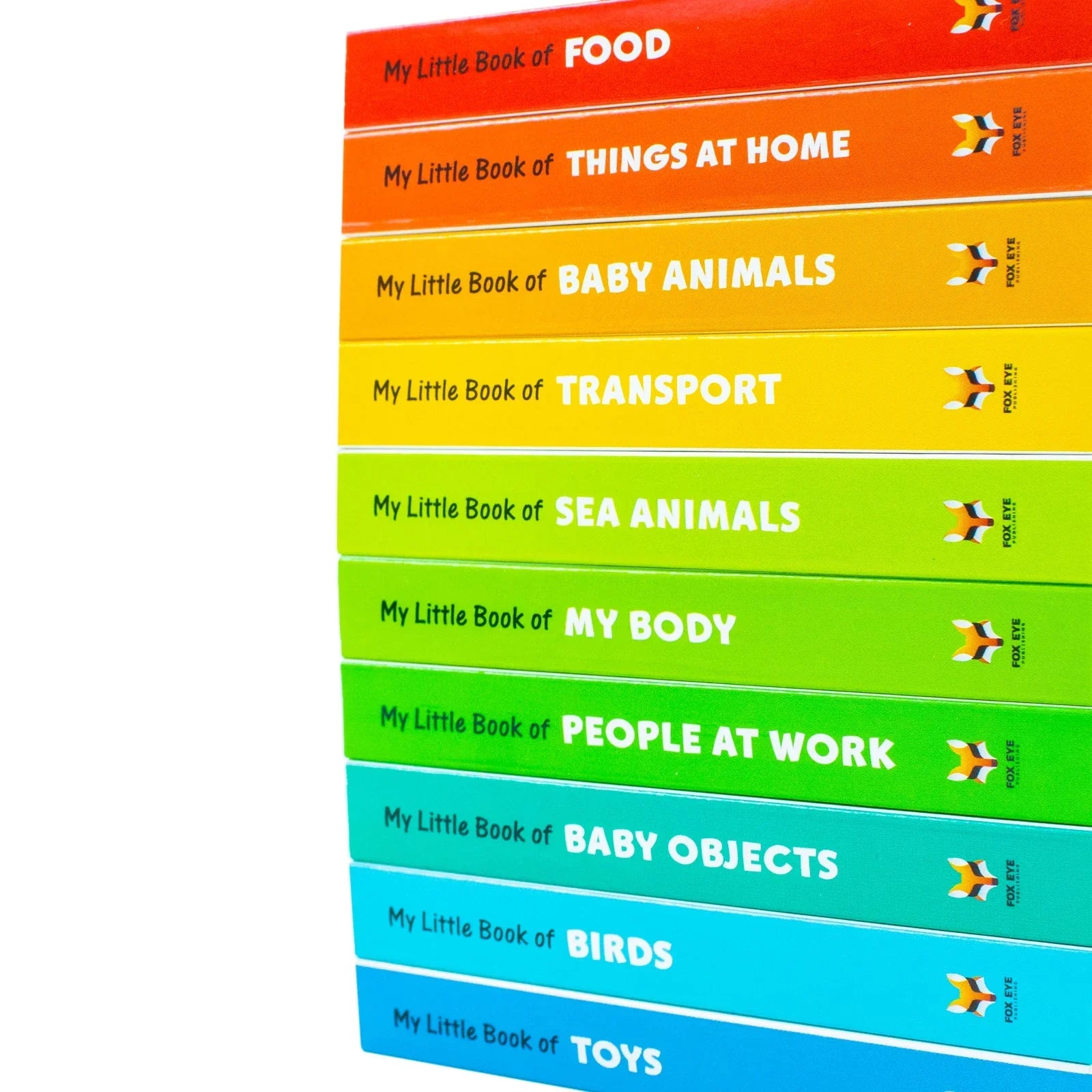 My Little Library – 10-Books Collection Set | Early Learning Board Books for Babies & Toddlers (Animals, Transport, Food, Toys, People & More)