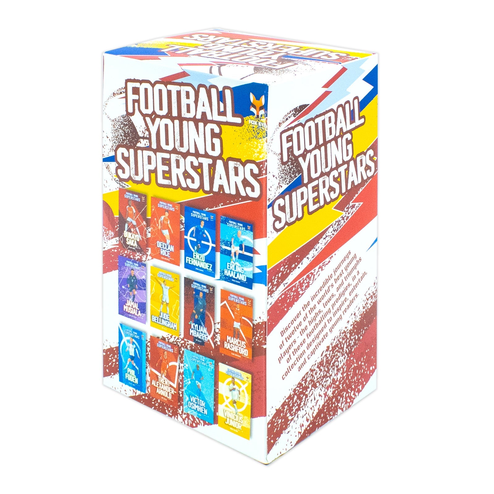 Football Young Superstars 12-Book Box Set | Inspiring Children's Sports Books on Jude Bellingham, Rashford, Mbappe, Haaland & More – Ages 12+