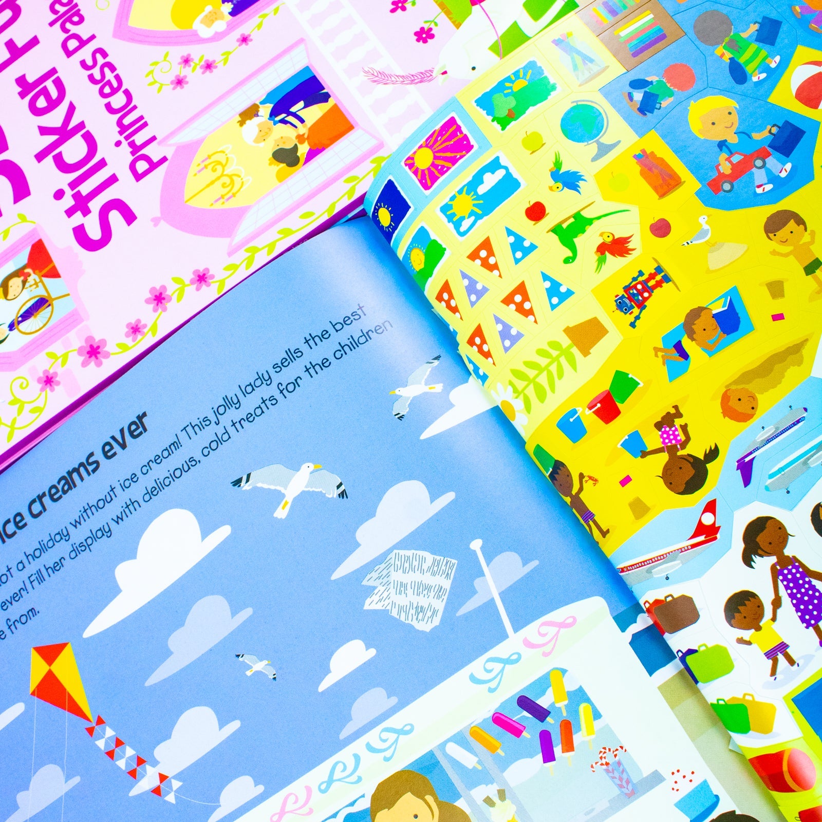 Sticker Dress Up 4-Book Activity Collection for Kids | 555+ Fun Stickers – Fashion, Holiday, Princess, Wedding Themes | Creative & Educational Play