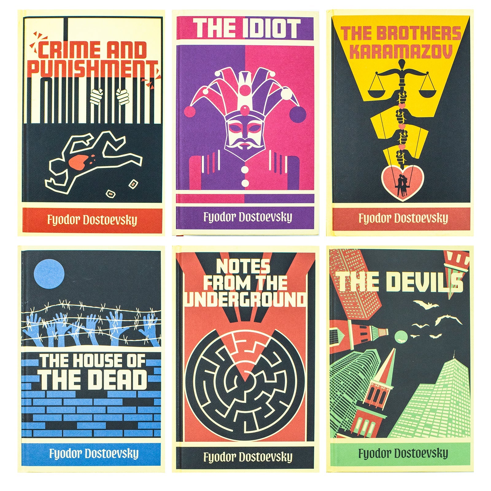 Fyodor Dostoevsky Complete Collection | 6-Book Box Set – Classic literature, Russian fiction, philosophy, timeless novels, must-read for book lovers