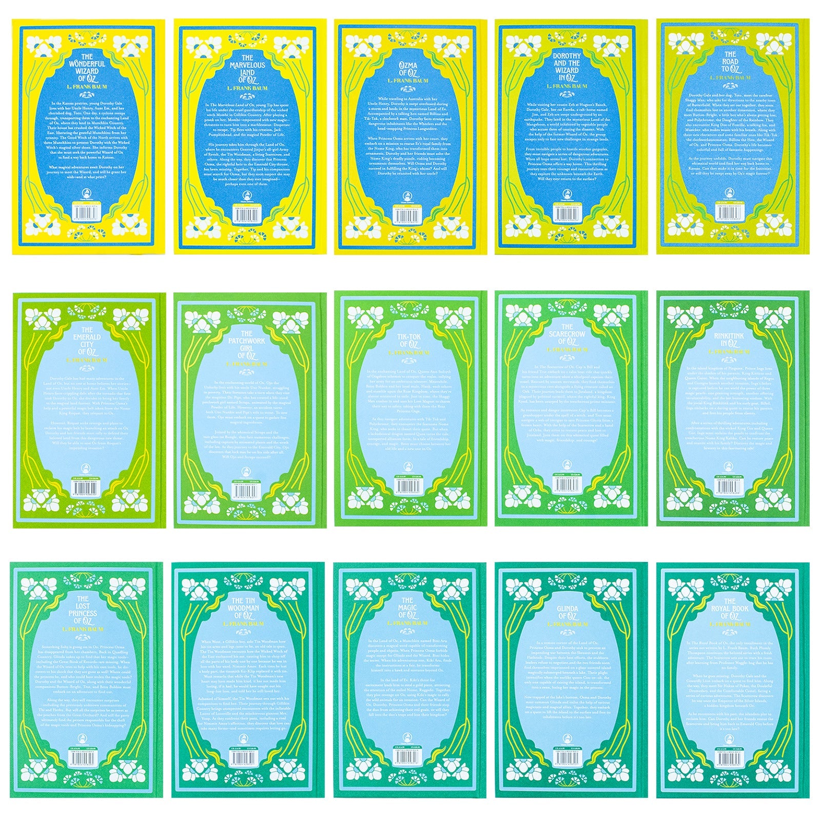 The Wizard of Oz 15-Book Hardcover Collection for Young ReadersâClassic Illustrated Fantasy Adventure Tales of Magic Imagination Fun & Family Series