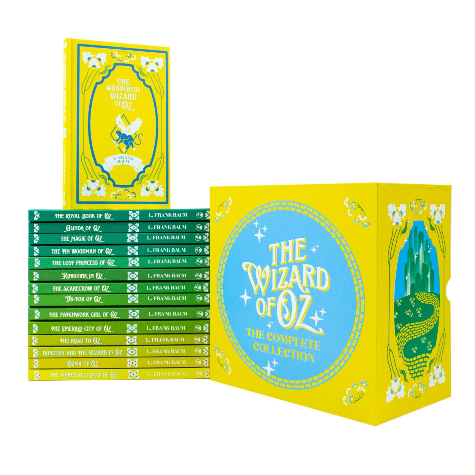 The Wizard of Oz 15 Book Deluxe Hardcover Collection for Young Readers Classic Illustrated Wicked Fantasy Adventure Tales of Magic Imagination Fun & Family Series