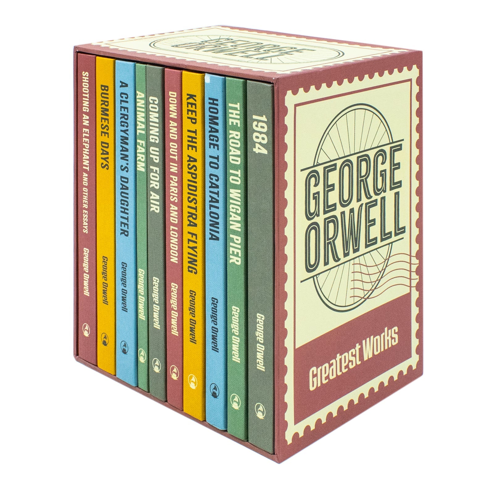 The Greatest Works Of George Orwell 10 Books Hardback Collection (1984, Animal Farm, The Road To Wigan Pier, Homage To Catalonia, Keep The Aspidistra Flying, Down And Out In Paris And London
