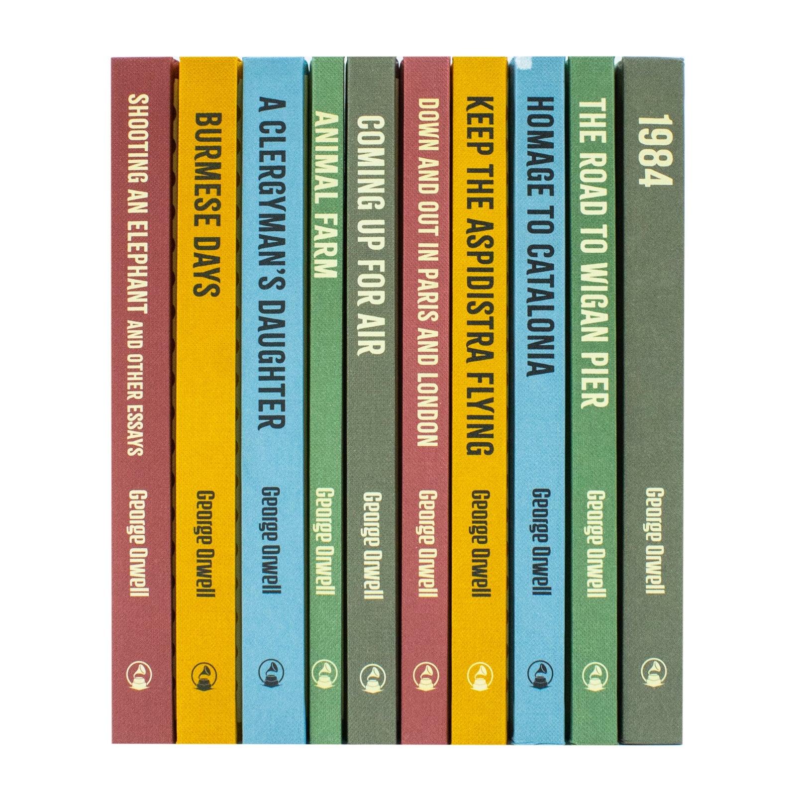 The Greatest Works Of George Orwell 10 Books Hardback Collection (1984, Animal Farm, The Road To Wigan Pier, Homage To Catalonia, Keep The Aspidistra Flying, Down And Out In Paris And London