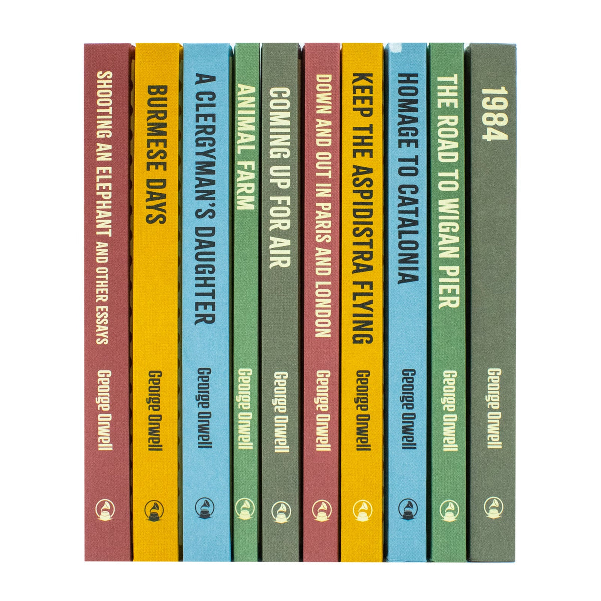 The Greatest Works Of George Orwell 10 Books Hardback Collection (1984, Animal Farm, The Road To Wigan Pier, Homage To Catalonia, Keep The Aspidistra Flying, Down And Out In Paris And London