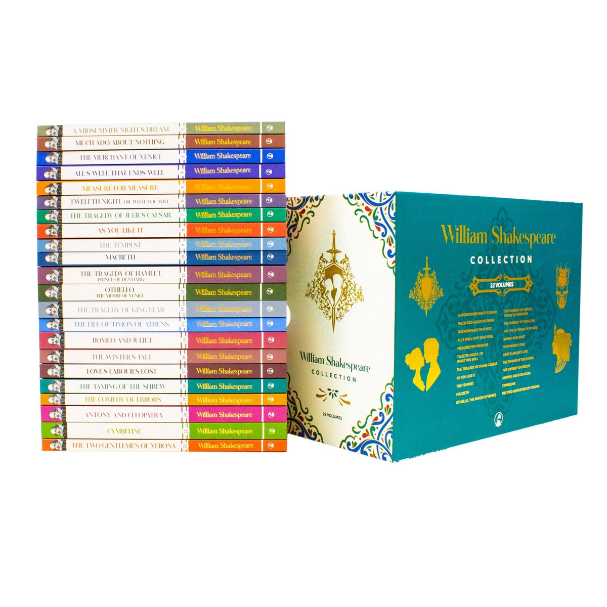 The William Shakespeare Complete Collection 22 Books Box Set (The Two Gentlemen of Verona, Macbeth, As You Like It & More!) | Hardcover