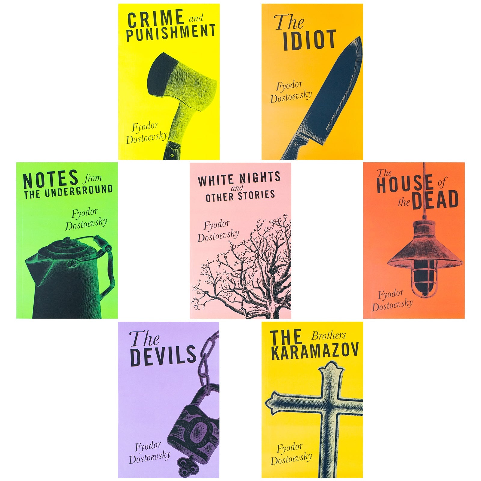 The Complete Collection of Fyodor Dostoevsky 7 Book Set ( Classic Edition )