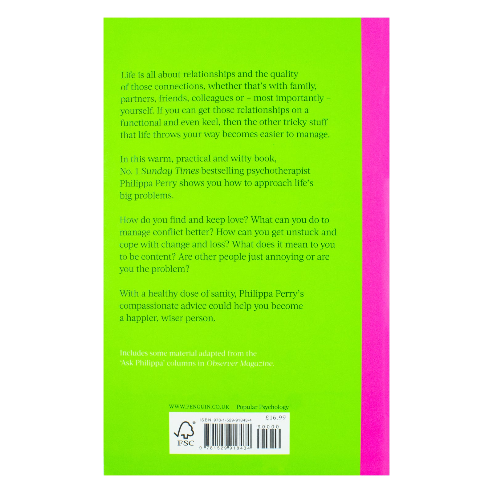The Sunday Times Bestseller, The Book You Want Everyone You Love To Read, A Self Help Guide for Personal Growth and Relationships By Philippa Perry
