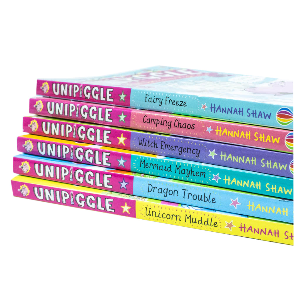 Unipiggle the Unicorn Pig Series – 6-Book Collection by Hannah Shaw | Magical Fantasy Adventure for Children with Dragons, Mermaids, Witches & Fairies