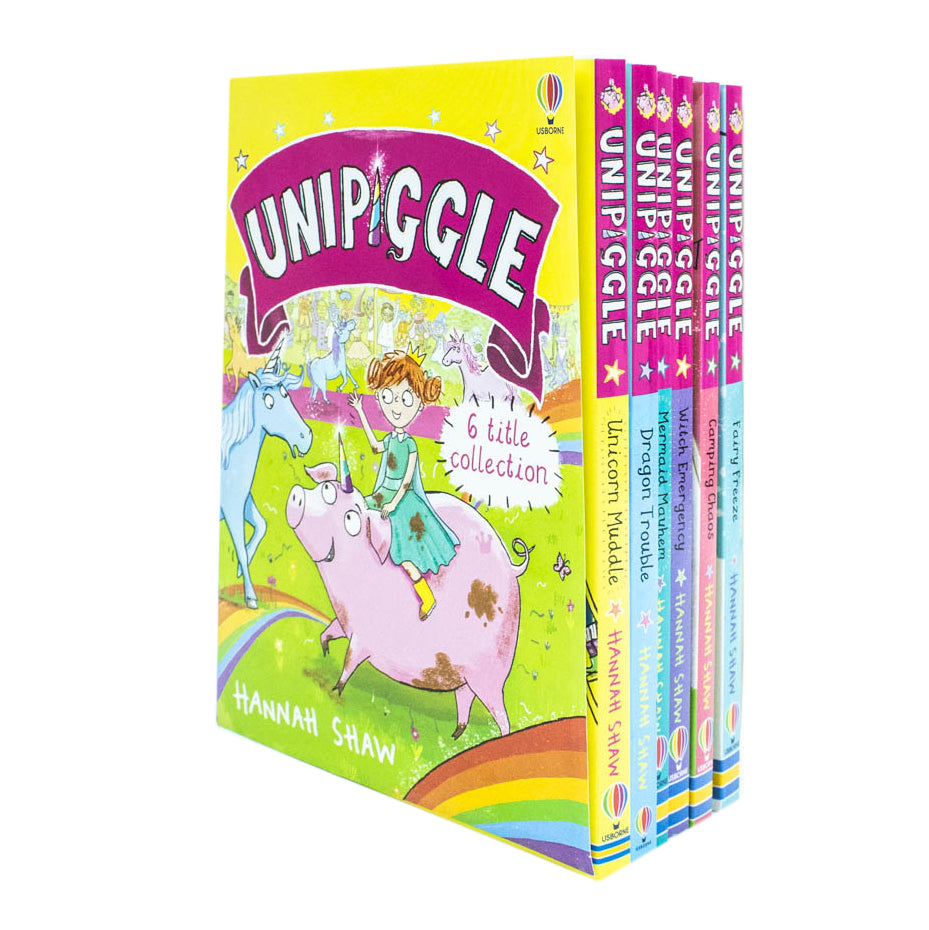 Unipiggle the Unicorn Pig Series – 6-Book Collection by Hannah Shaw | Magical Fantasy Adventure for Children with Dragons, Mermaids, Witches & Fairies