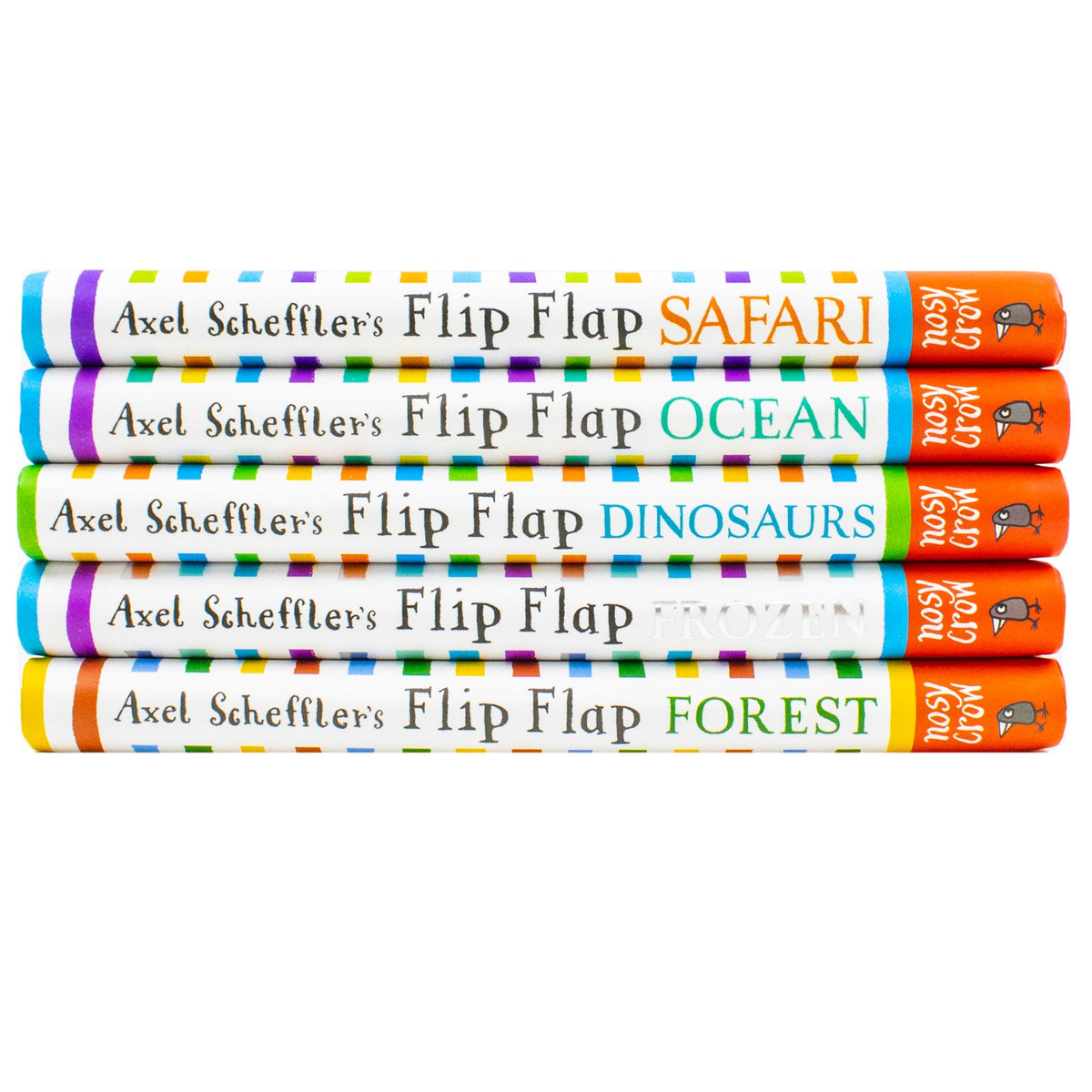 Axel Schefflers Flip Flap Series 5 Books Collection (6-10) (Safari, Ocean, Dinosaurs, Frozen, Forest) | Hardback