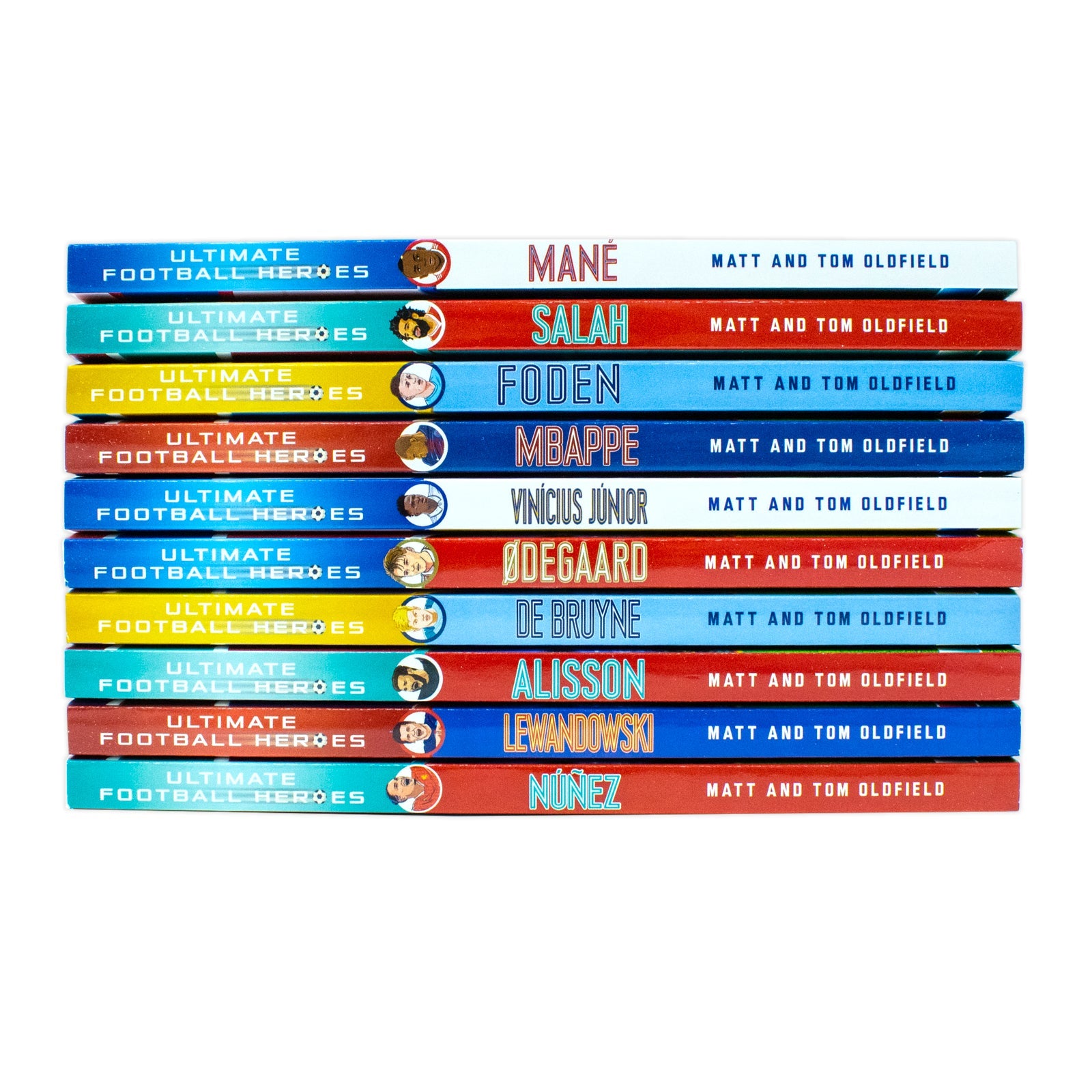 The Ultimate Football Heroes Book Set Series 2: 10 Iconic Player Stories (Suarez, Salah, Mbappé, Mane, Kante, Alisson& More!